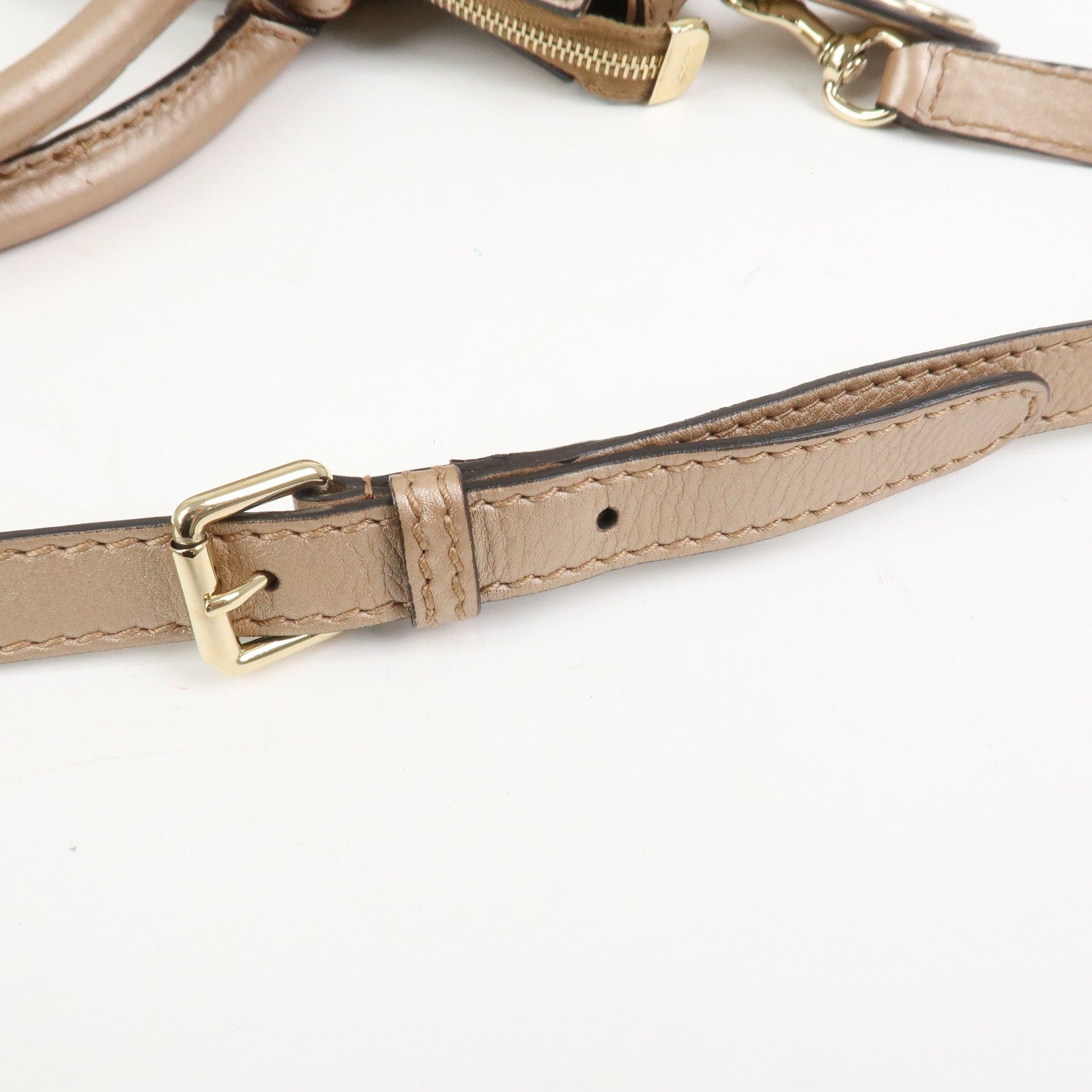 Gucci Sukey Interlocking G 2Way Shoulder Bag - Champagne Pink, Leather