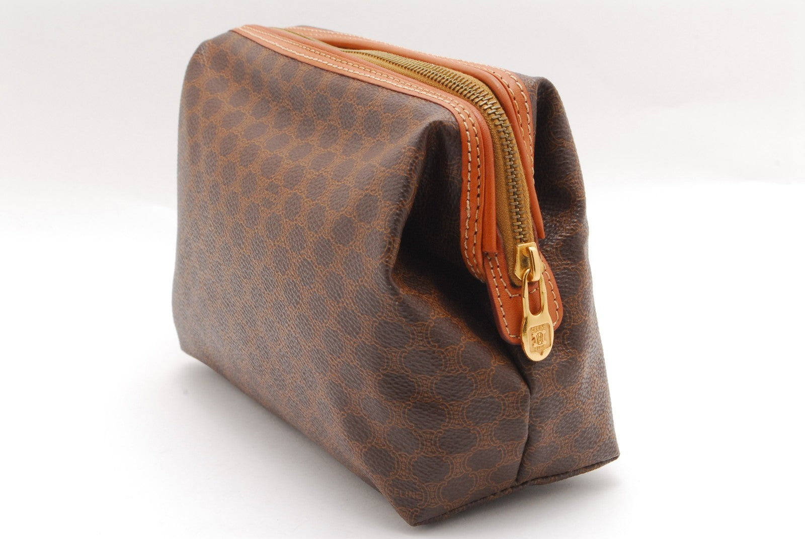 Celine Macadam Pouch - Brown, PVC Leather