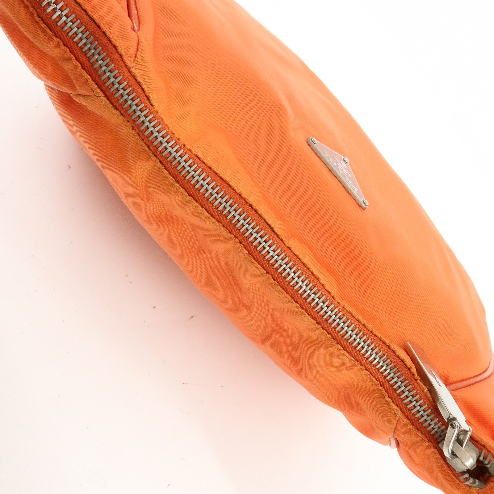 Prada Shoulder Bag - Orange, Nylon, Leather