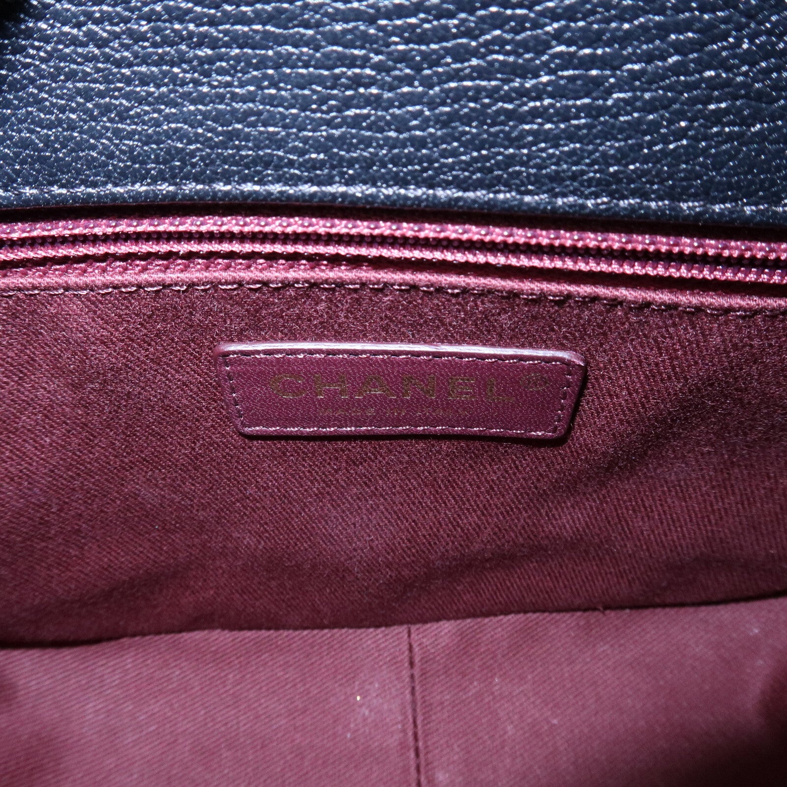 Chanel Matelasse 2 Way Hand Bag - Black, Lamb Skin