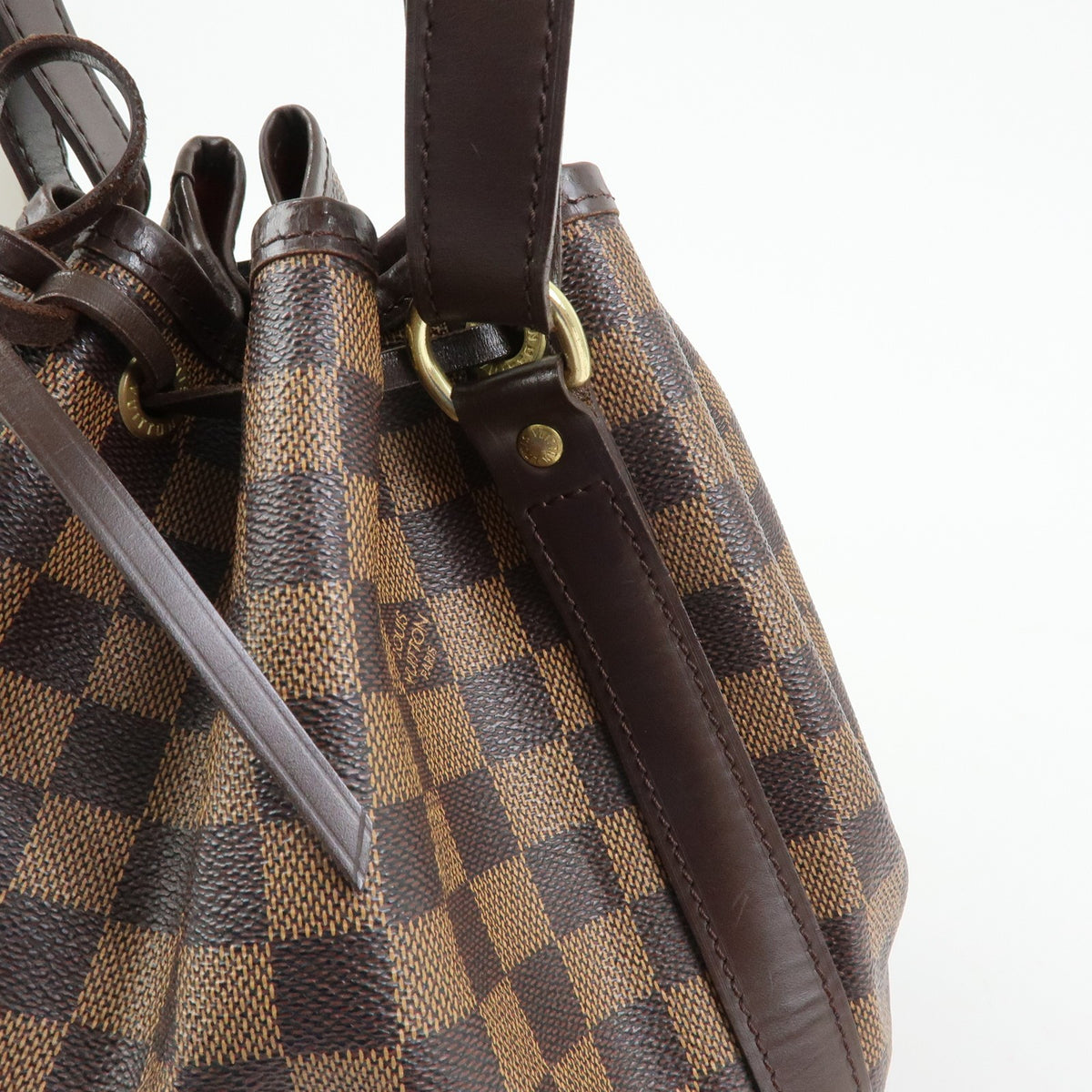 Louis Vuitton Petit Noe Shoulder Bag - Brown, Damier Canvas, Leather