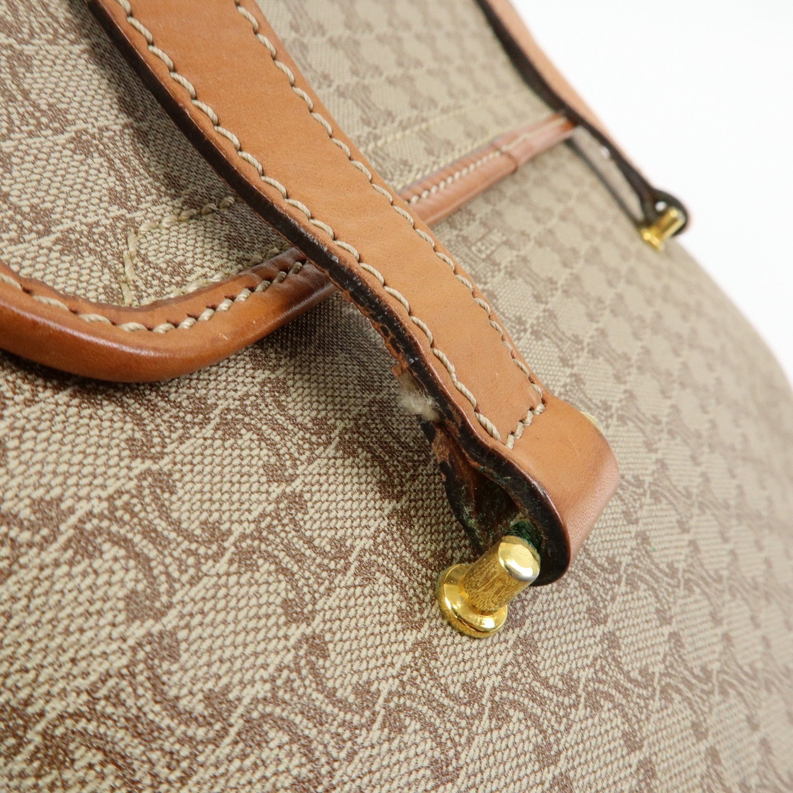 Celine Macadam Hand Bag - Beige, PVC Leather