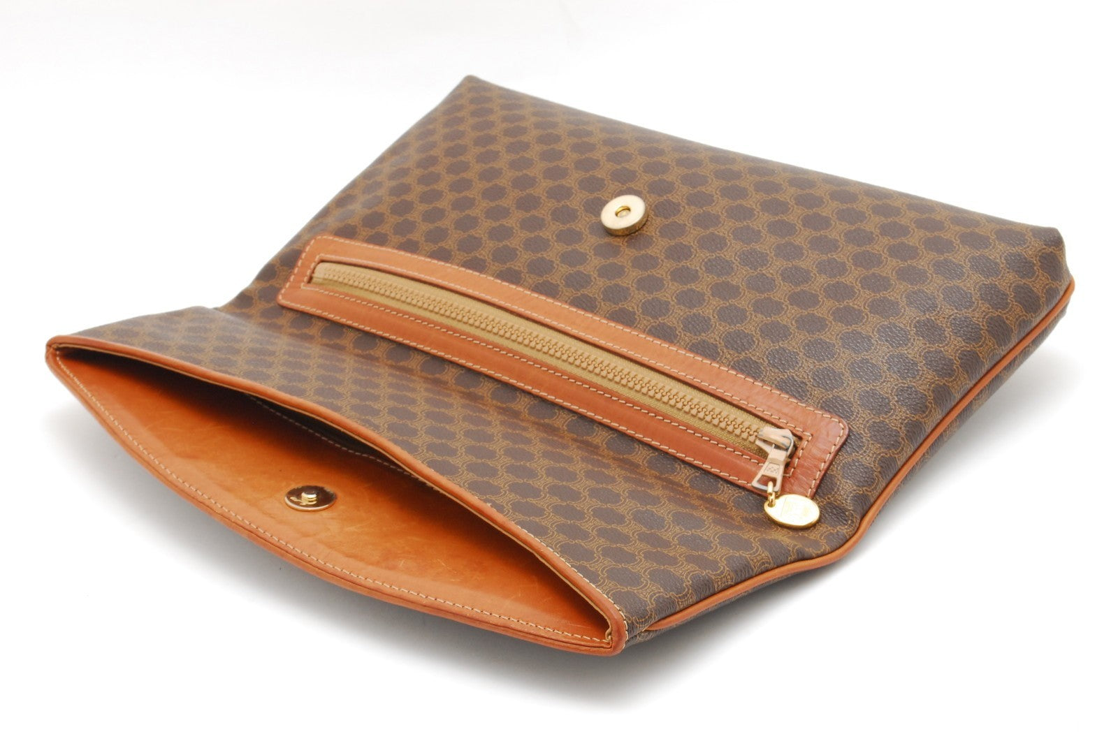 Celine Macadam Clutch - Brown, Leather and PVC