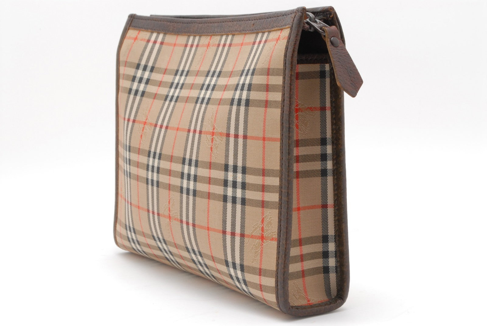Burberry Nova Check Clutch Bag - Beige, Canvas