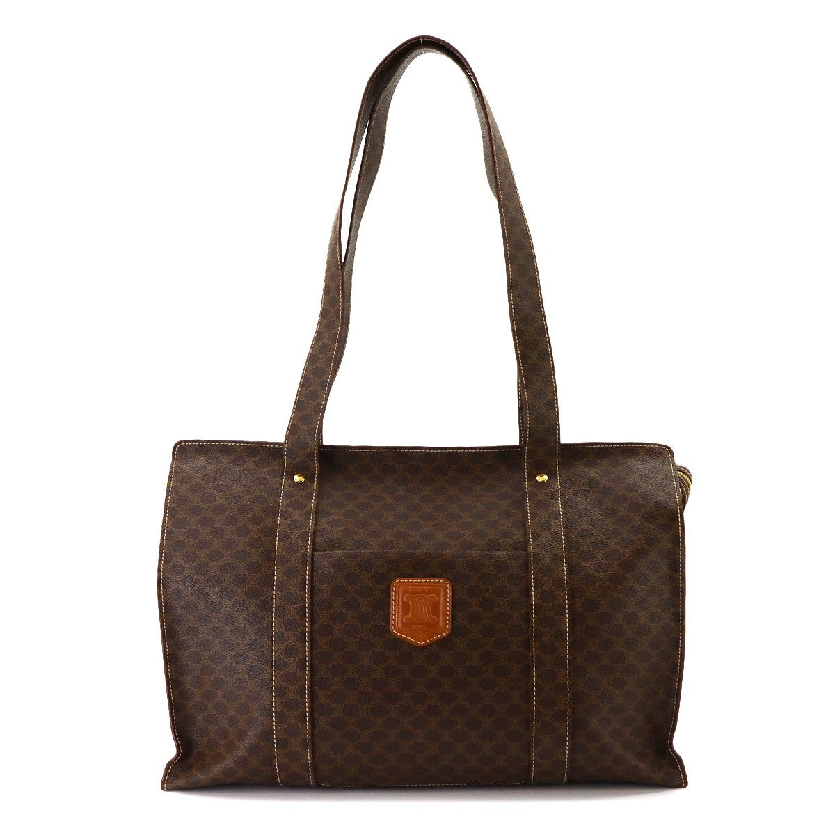 Celine Macadam Tote Bag - Brown, PVC Leather