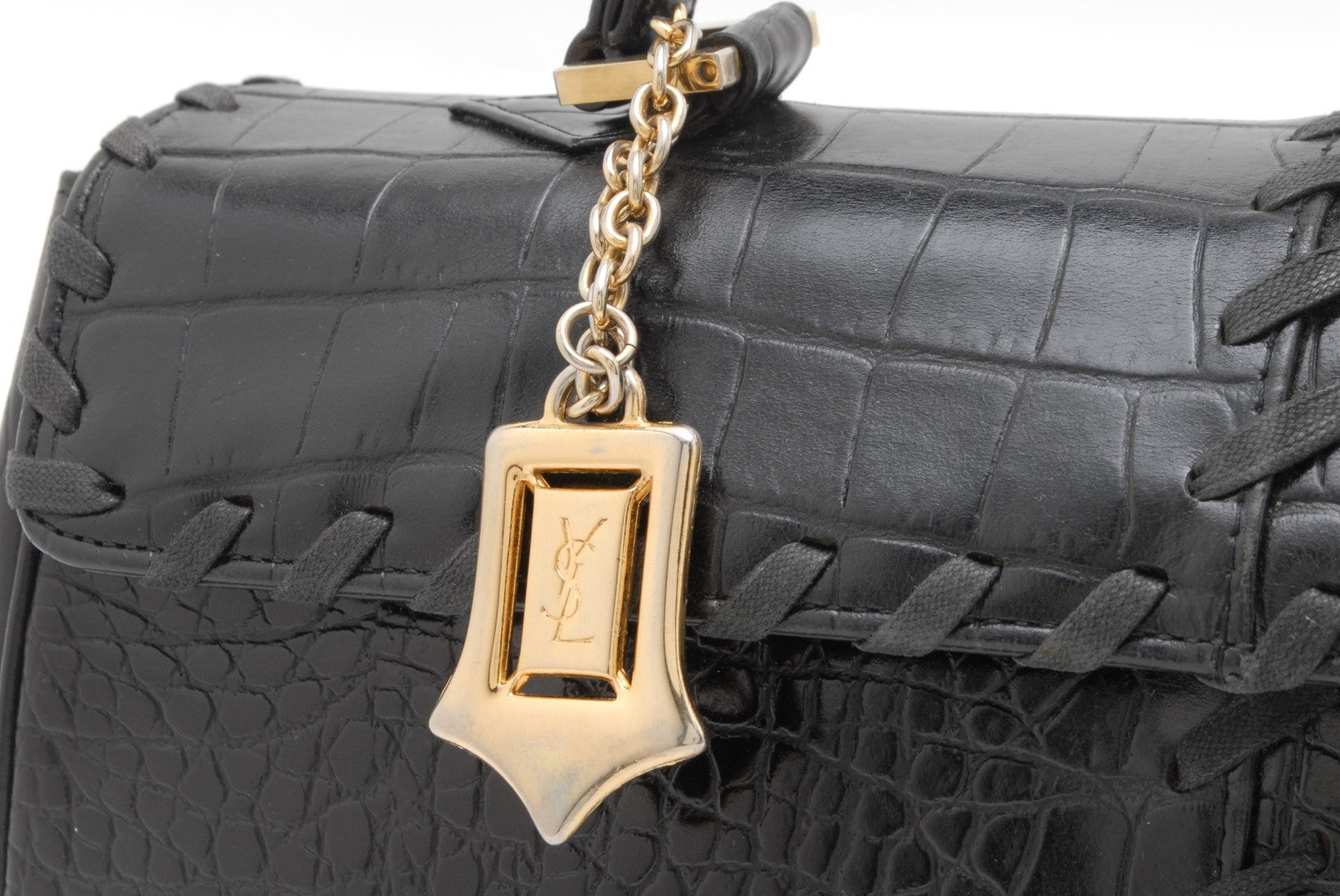 Saint Laurent Vintage Handbag - Black, Leather