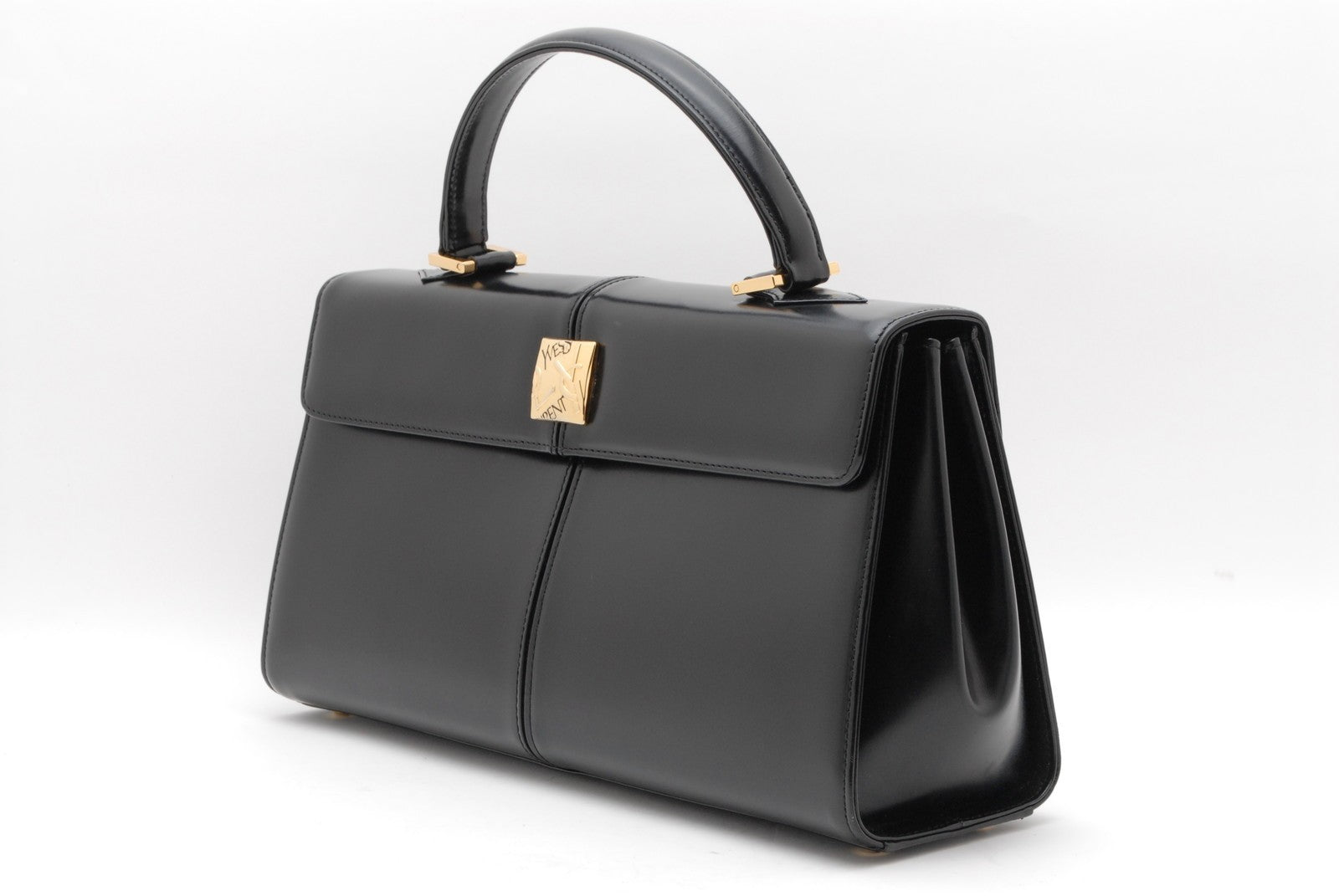 Saint Laurent Yves Saint Laurent Tote Hand Bag - Black, Leather