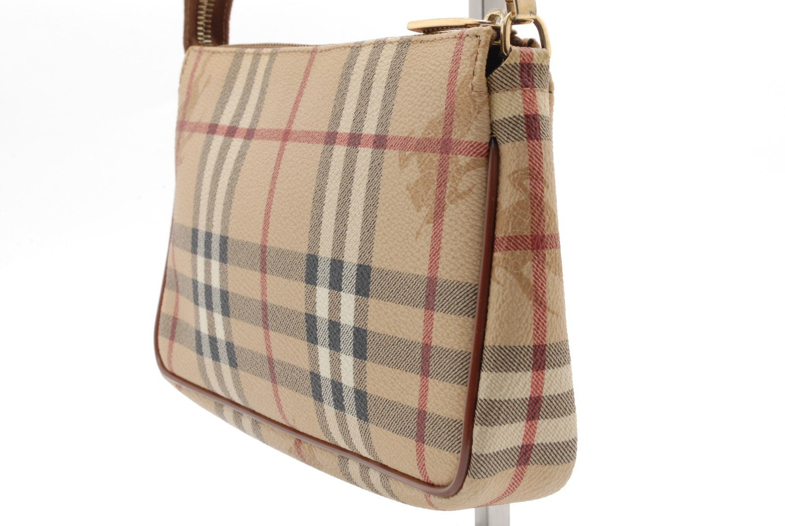Burberry Nova Check Shoulder Bag - Beige, Canvas, Leather