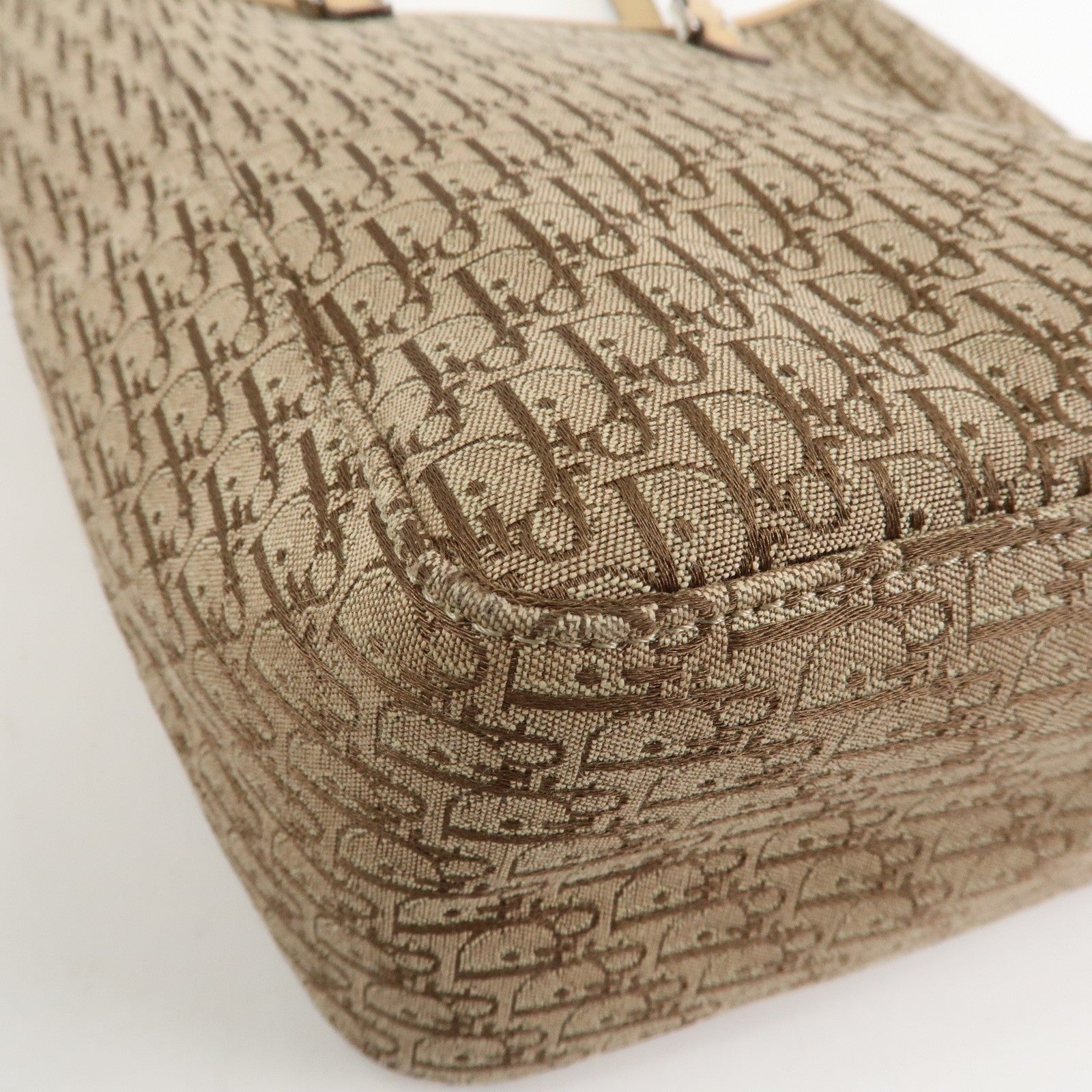 Christian Dior Trotter Tote Bag - Beige, Canvas