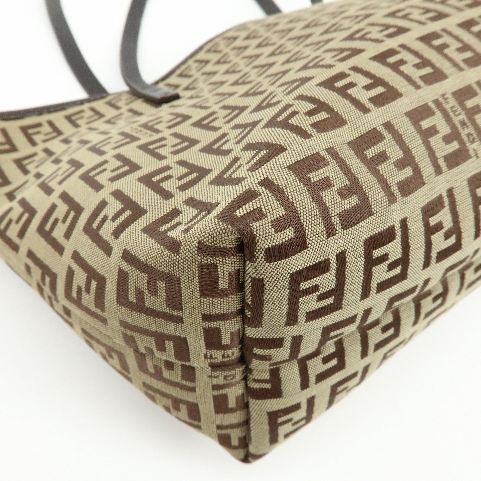 Fendi Zucchino Tote Bag - Brown, Canvas Leather