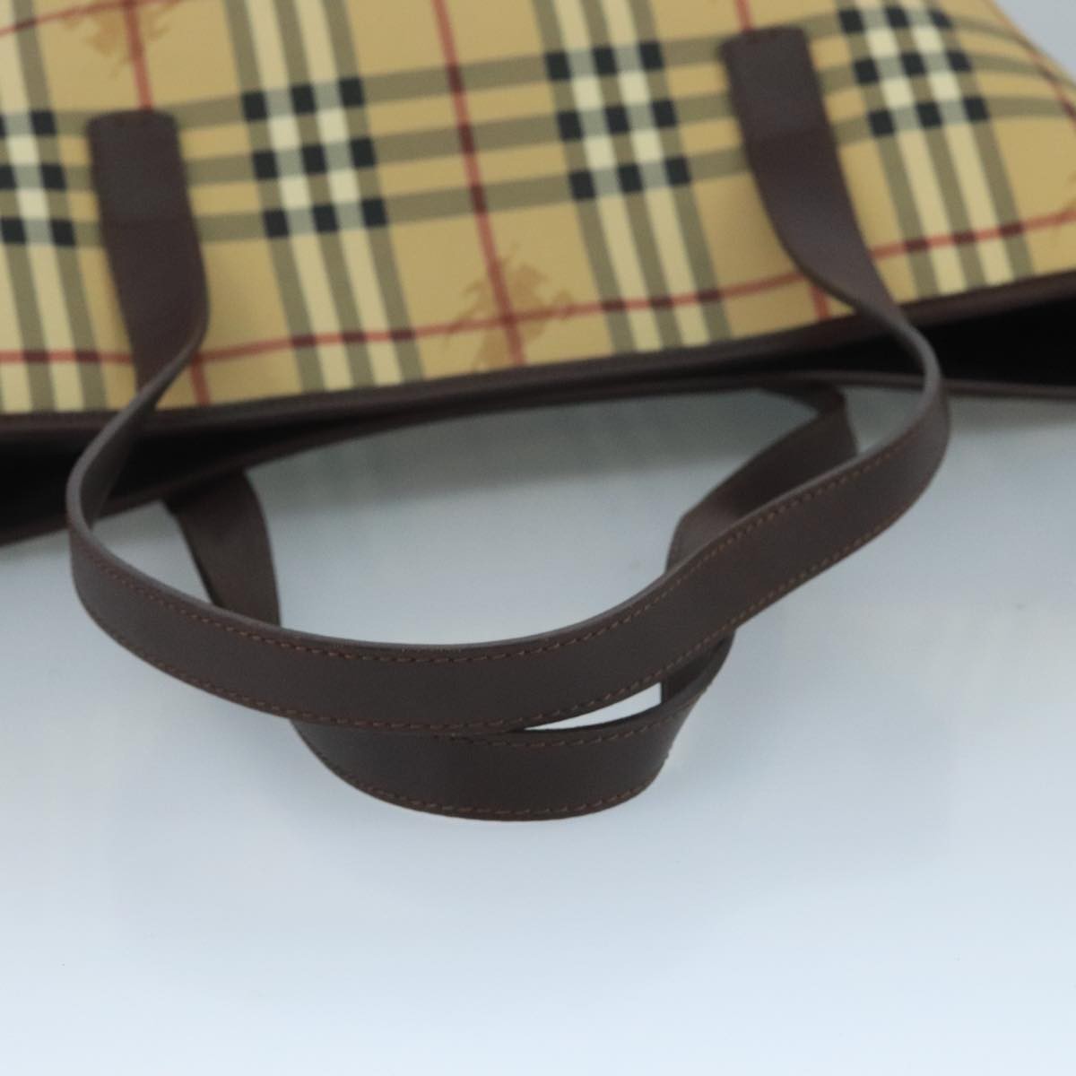 Burberry Nova Check Tote Bag - Beige, PVC Leather