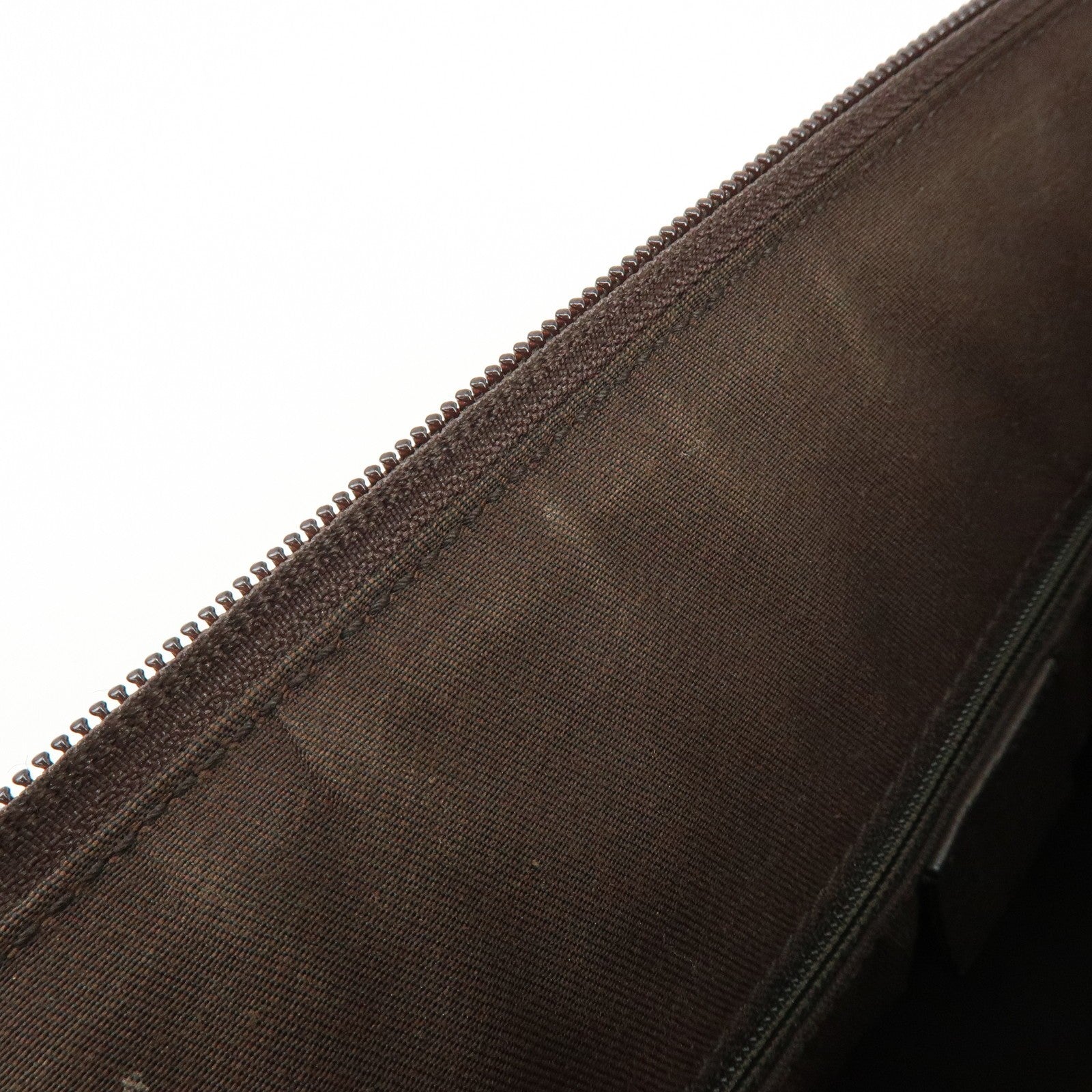 Gucci Abbey Tote Bag - Dark Brown, Denim, Leather