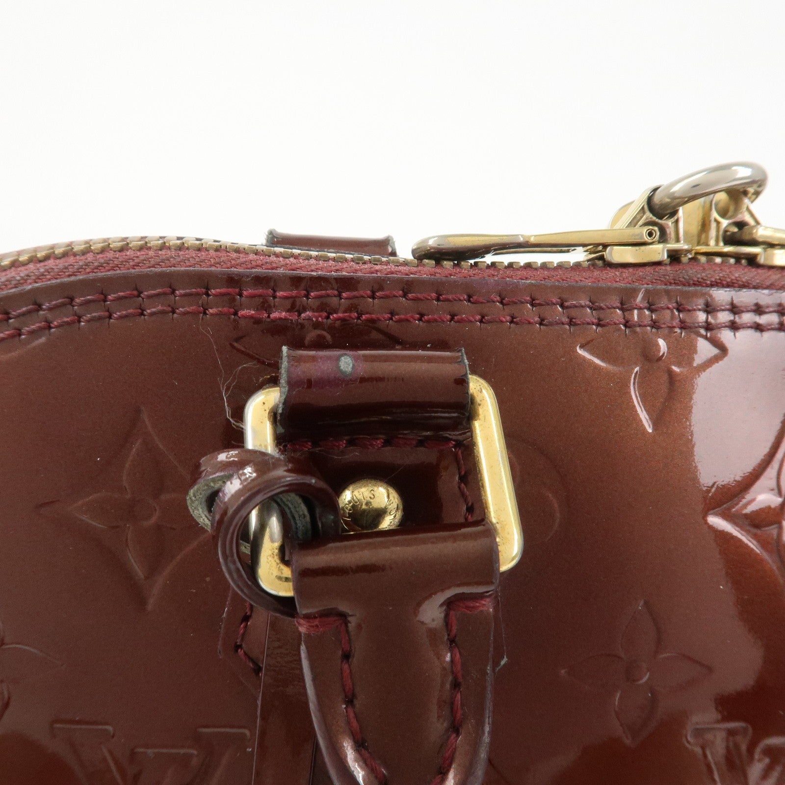 Louis Vuitton Monogram Vernis Alma PM Bag - Rouge Fauviste, Vernis Leather