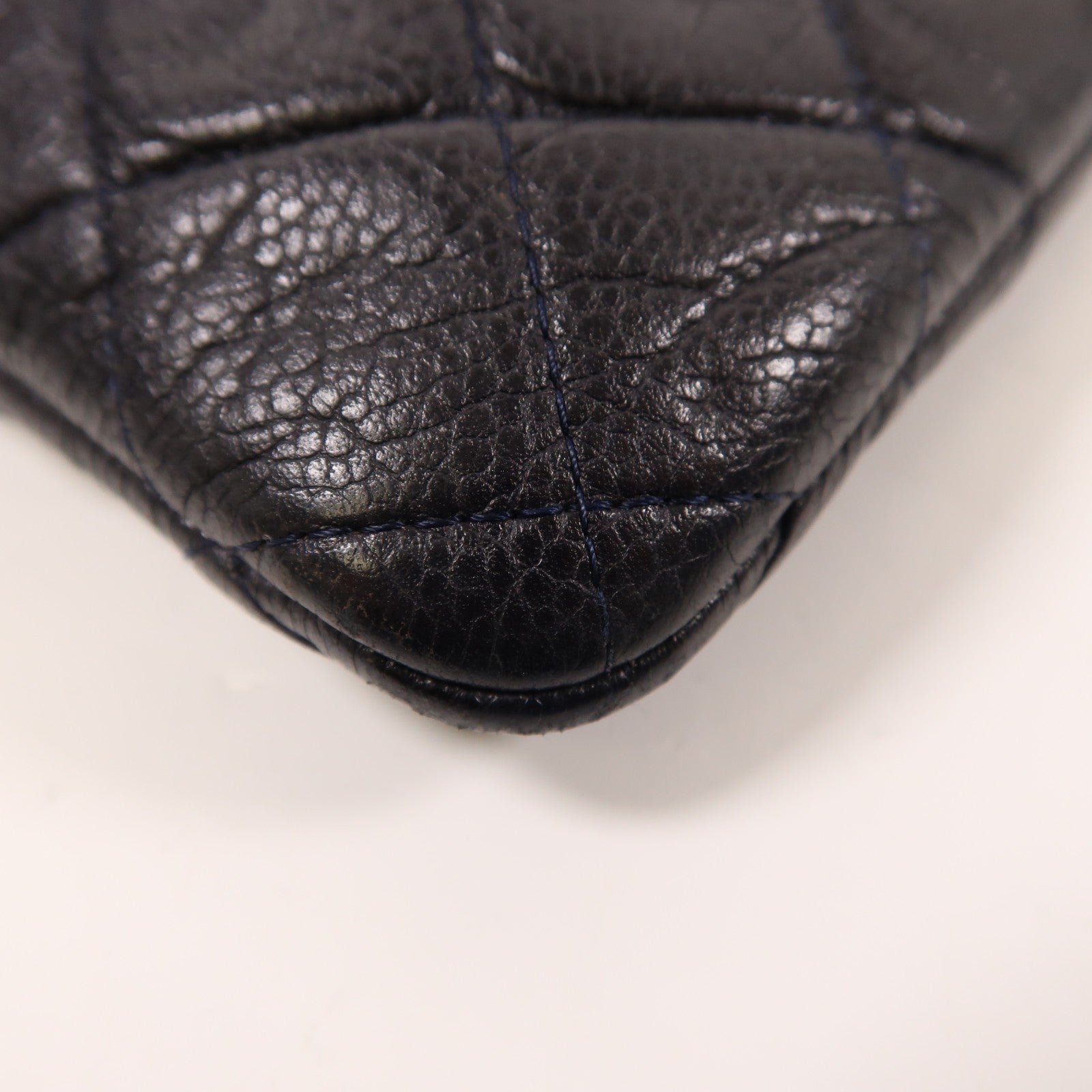 Chanel CC SHW Clutch Bag - Navy, Calfskin Leather