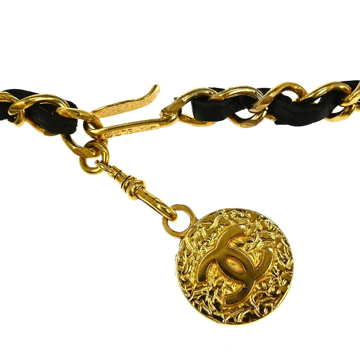 Chanel Chain Belt Medallion Necklace - Gold, Gold-plated