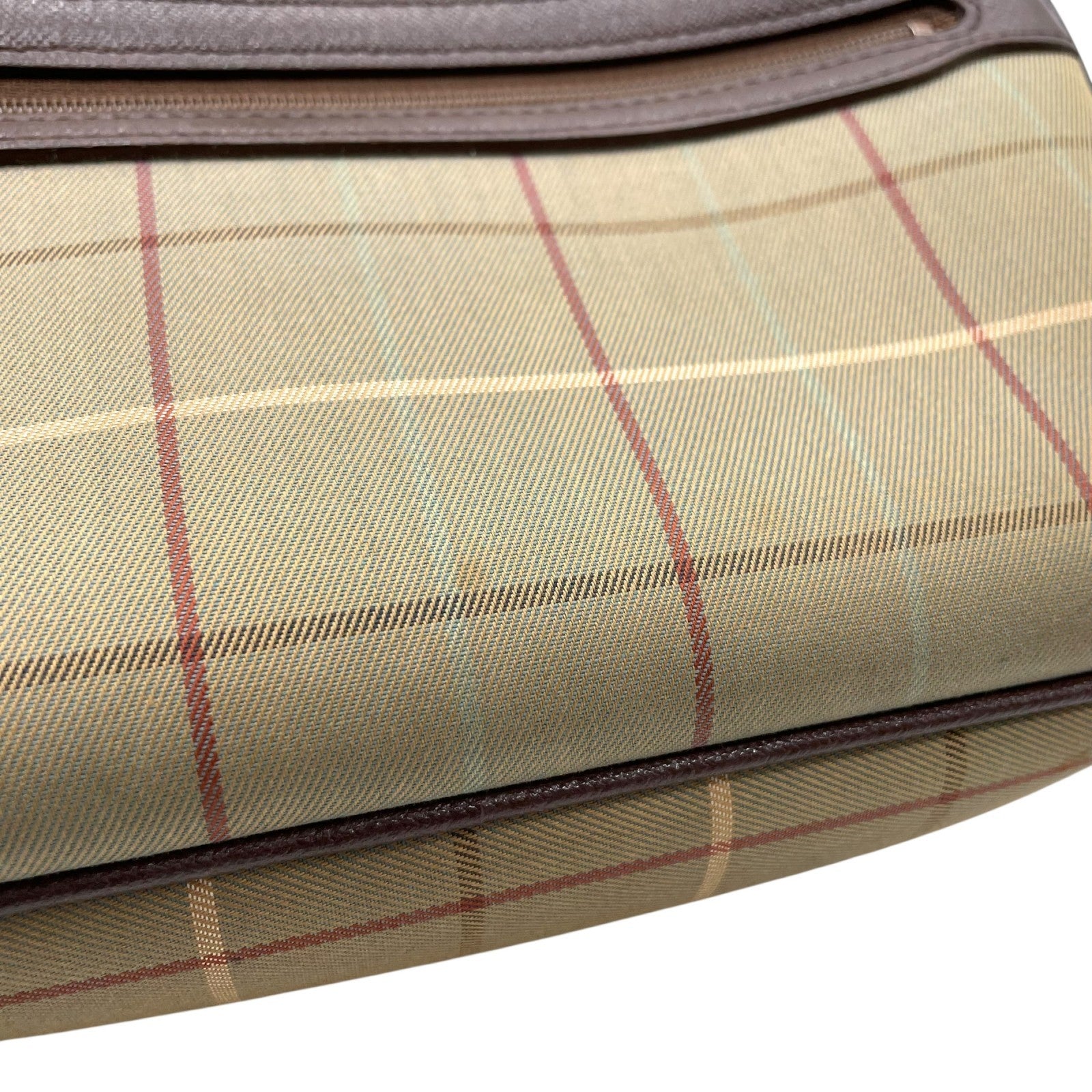 Burberry Clutch Pouch - Khaki Brown, Canvas Leather