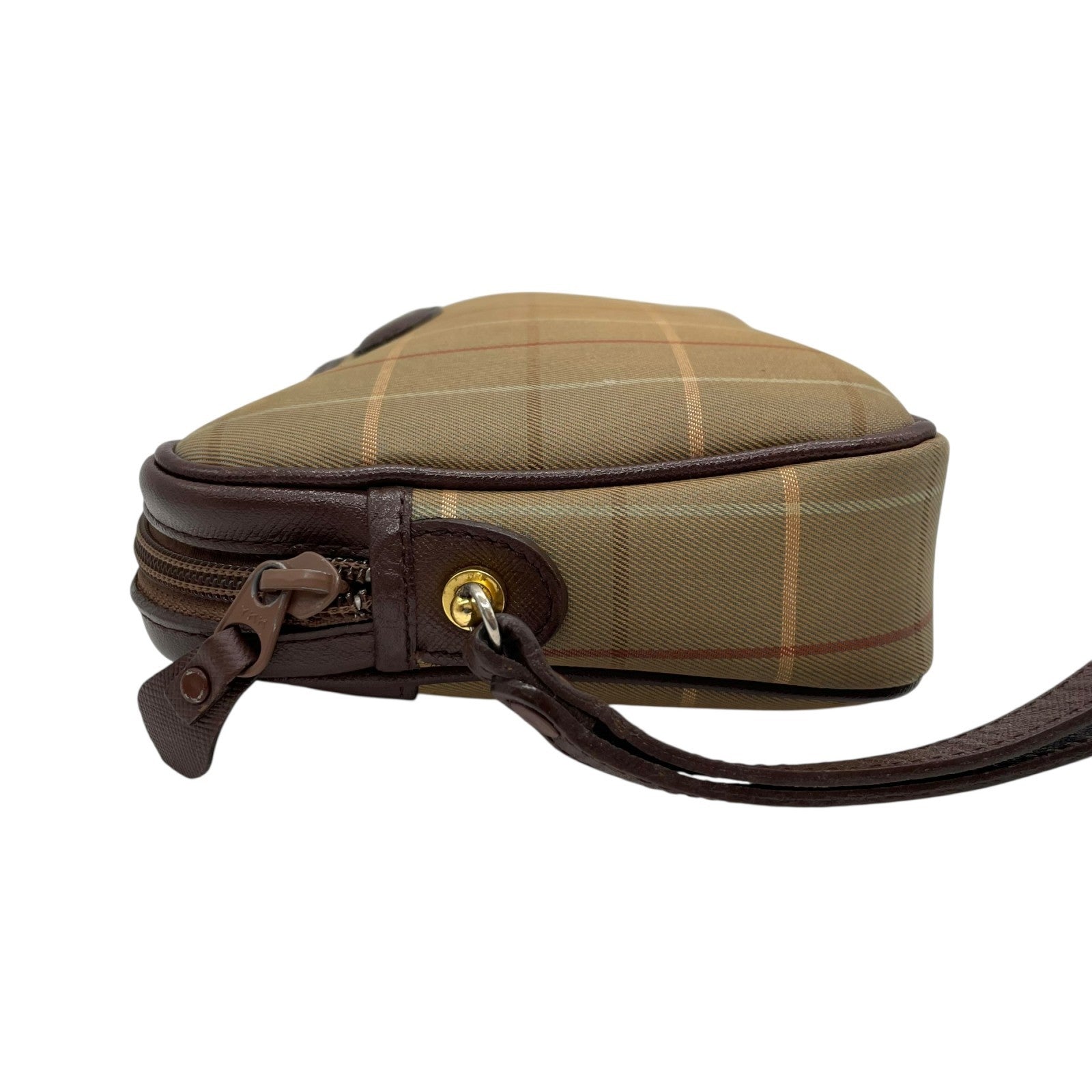 Burberry Clutch Pouch - Khaki Brown, Canvas Leather