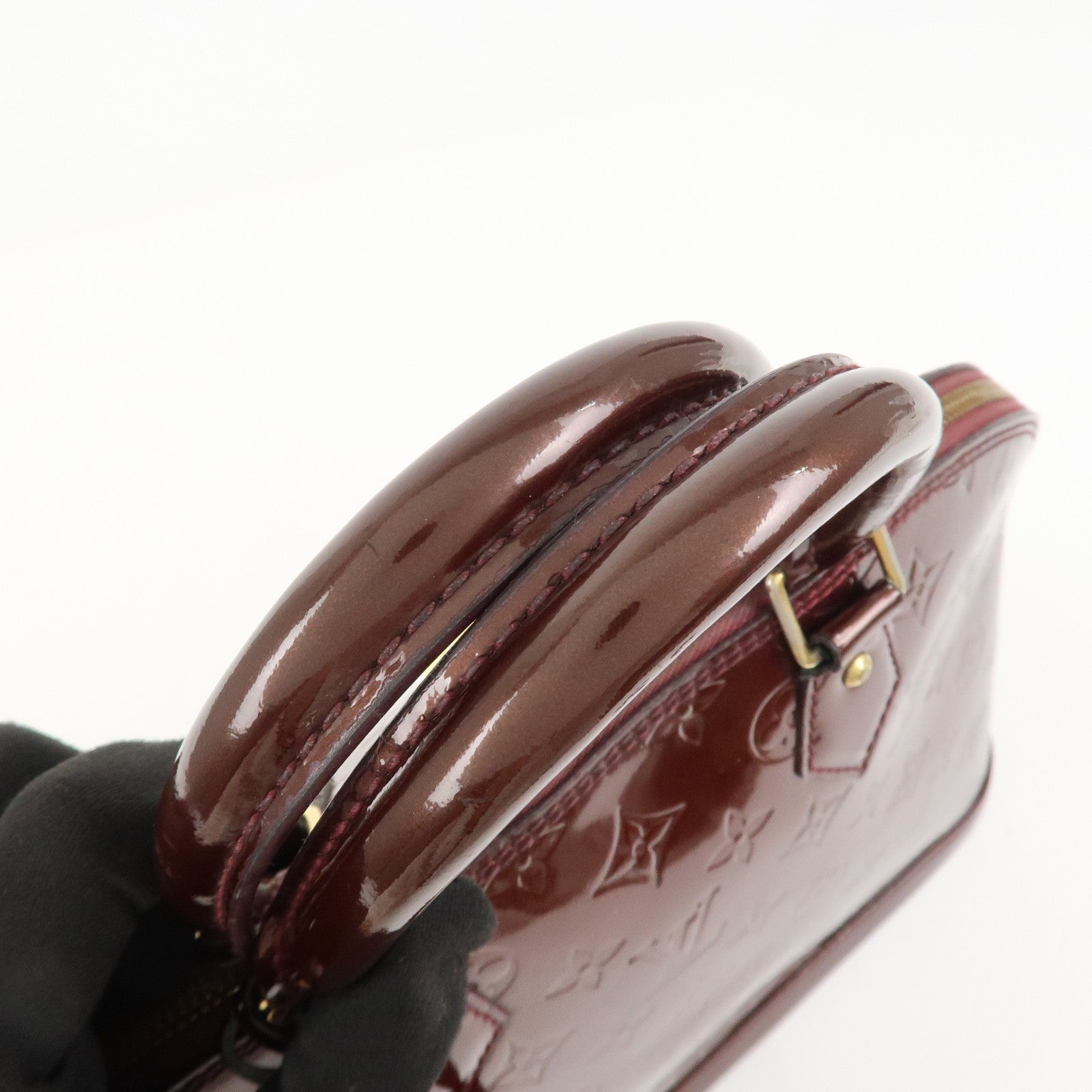 Louis Vuitton Monogram Vernis Alma PM Bag - Rouge Fauviste, Vernis Leather
