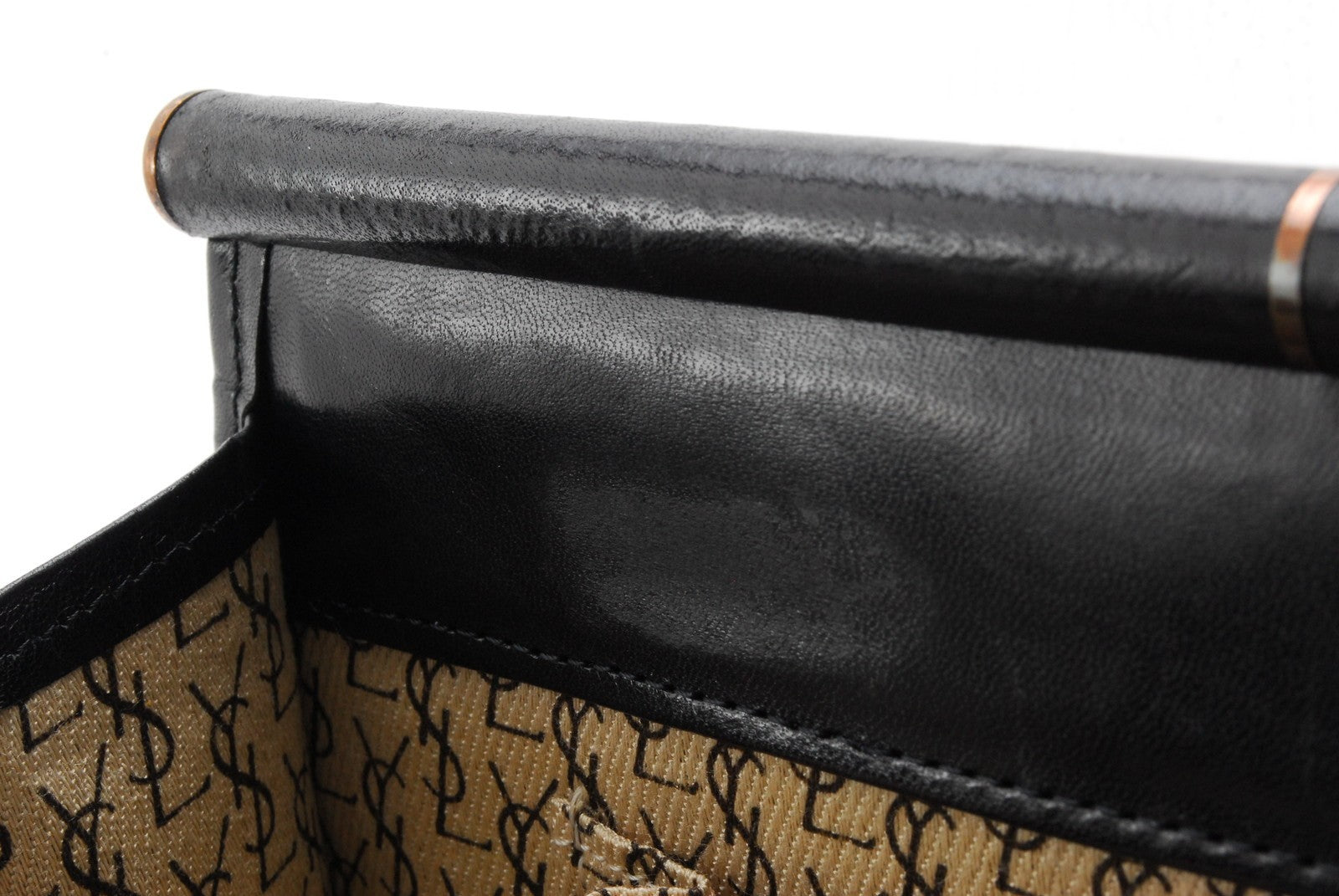 Saint Laurent Yves Clutch Bag - Black, Leather