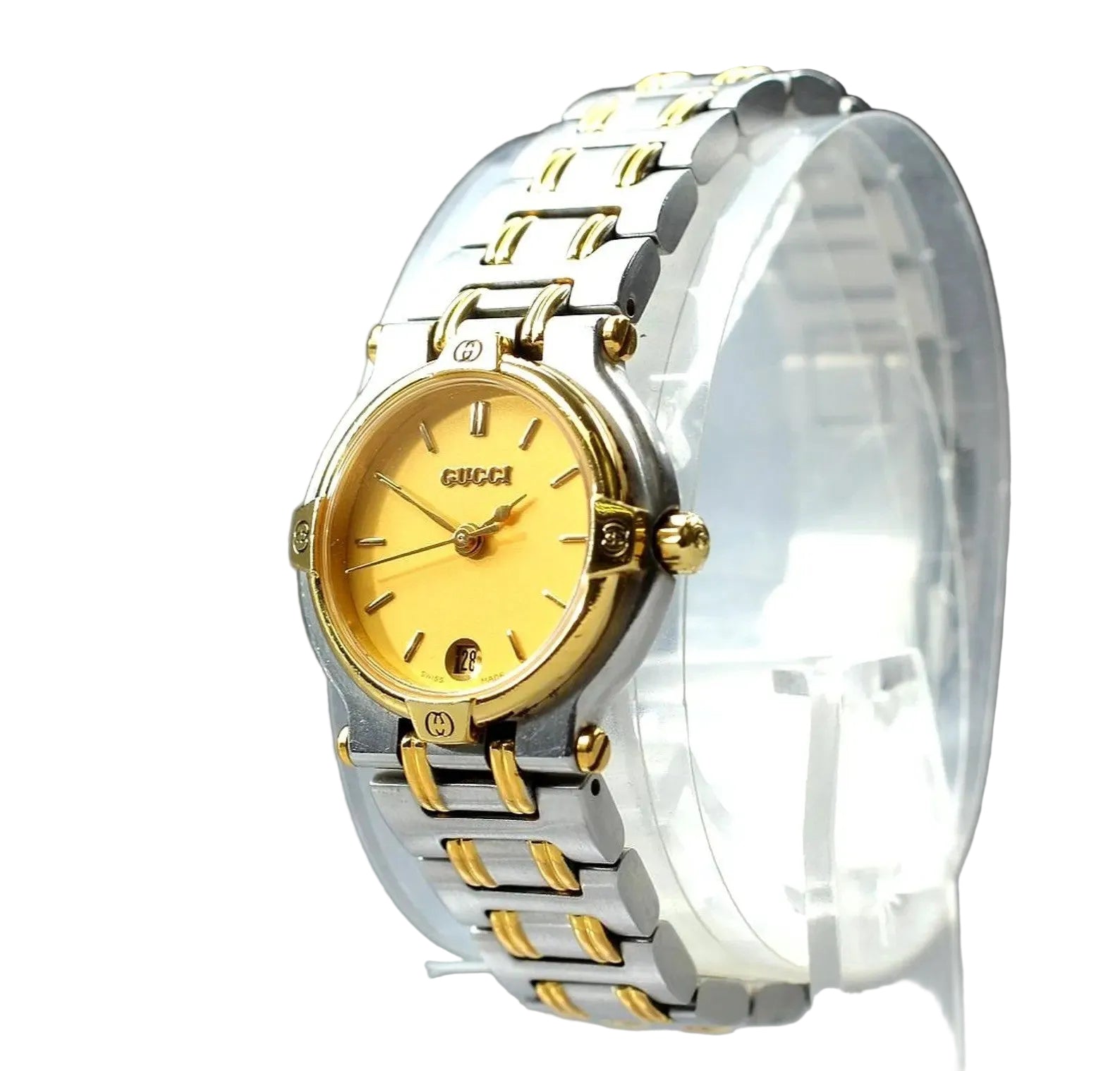 Gucci 9000L Wristwatch - Gold, Stainless Steel