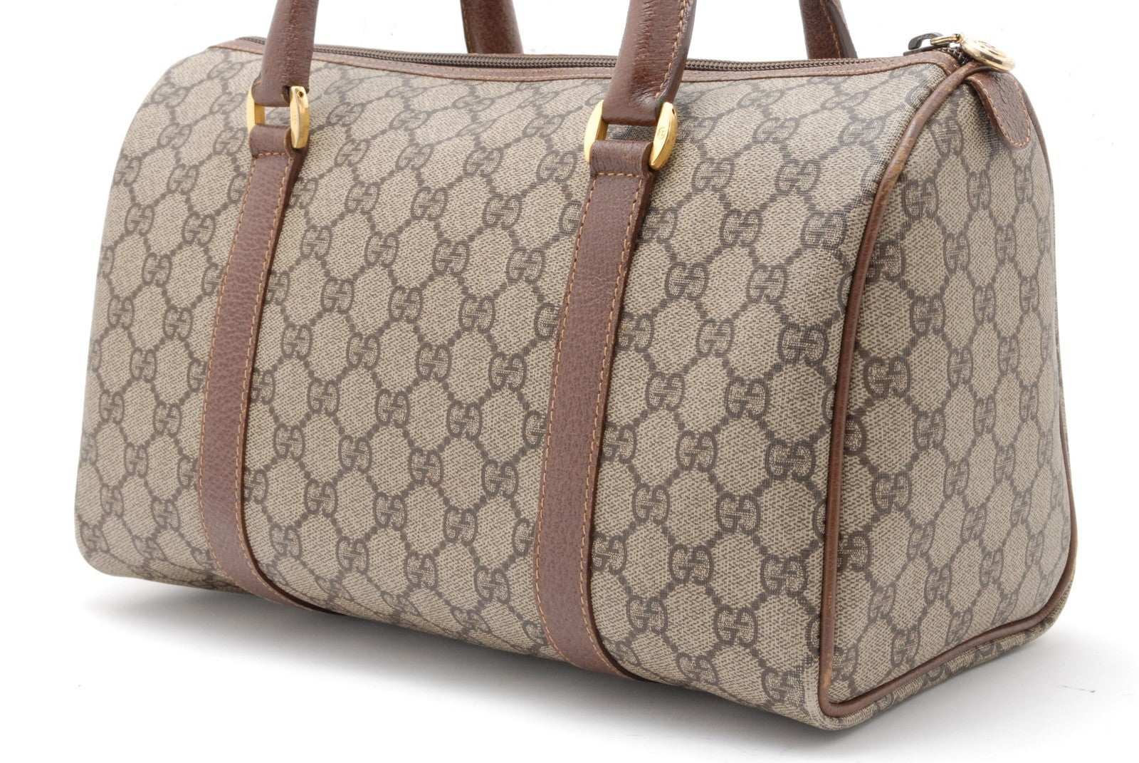 Gucci GG Supreme Handbag - Brown, PVC Leather