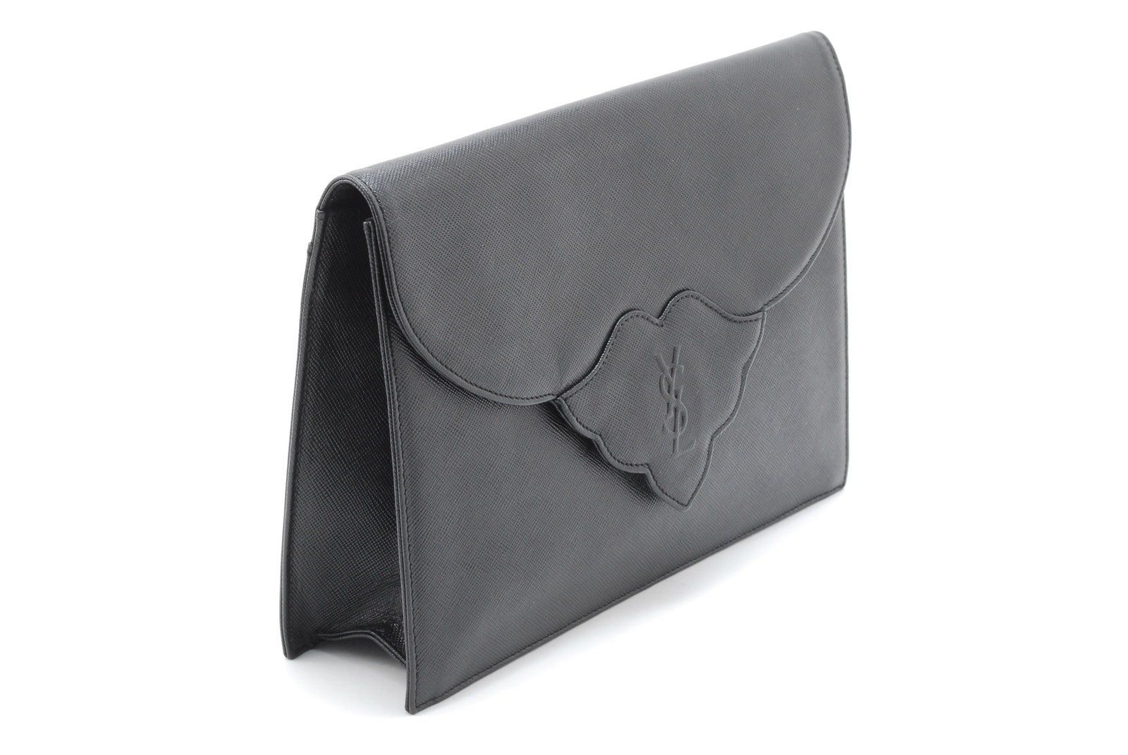 Saint Laurent Clutch Bag - Black, Leather Calfskin
