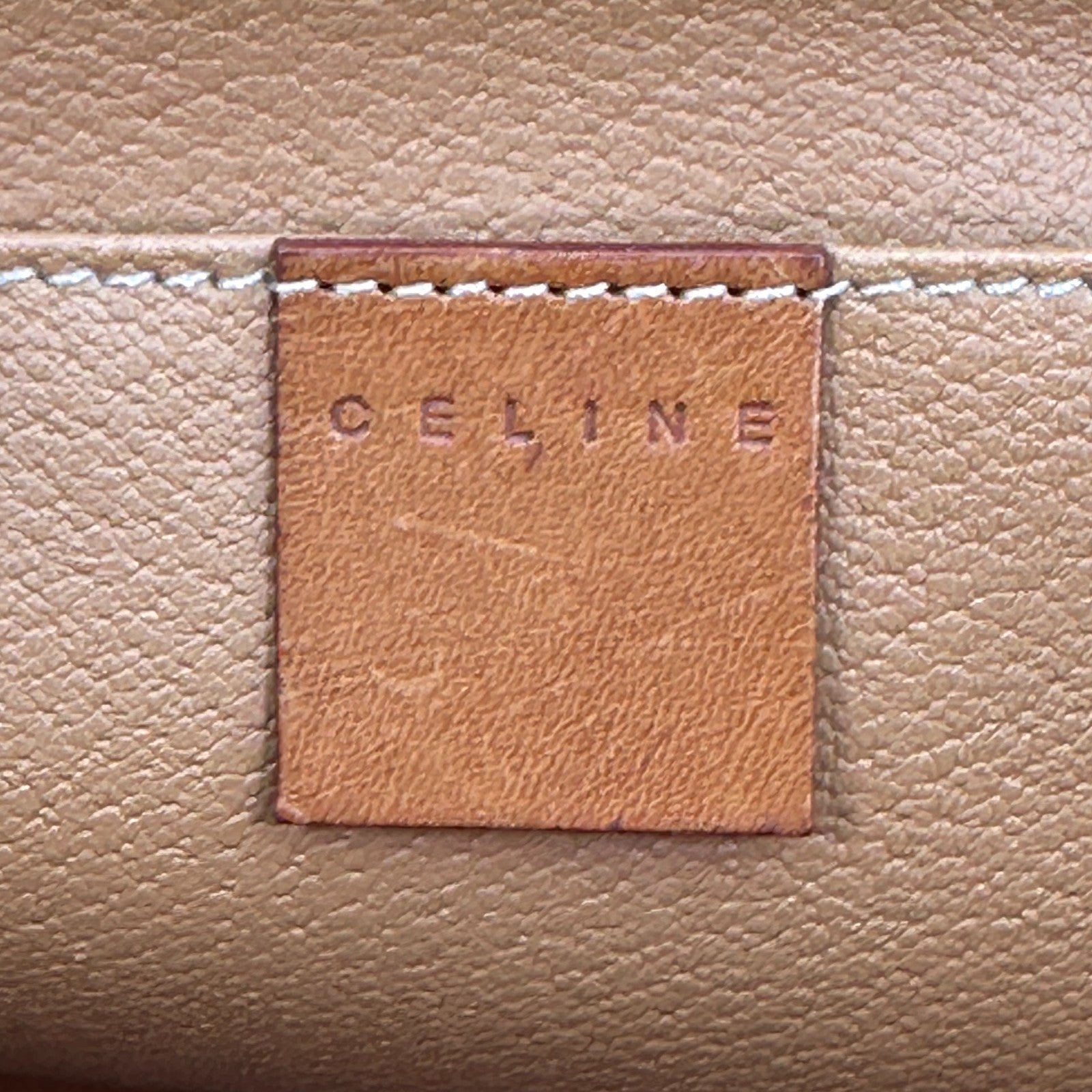 Celine Macadam Cosmetic Pouch - Brown, PVC Leather