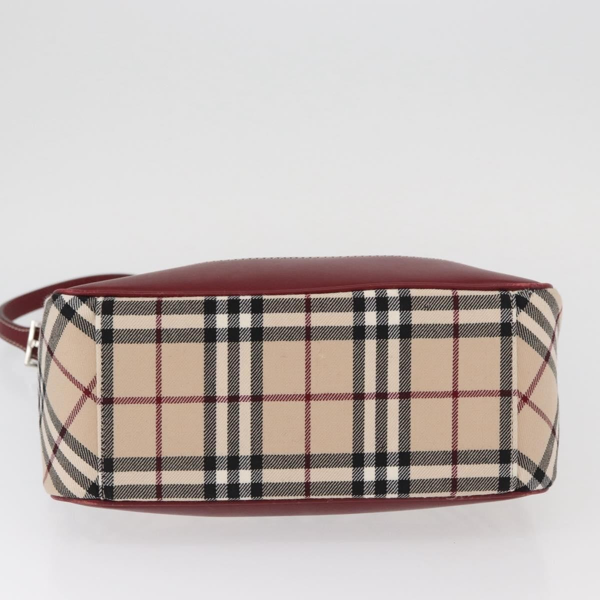 Burberry Nova Check Blue Label Shoulder Bag - Beige/Silver, Canvas