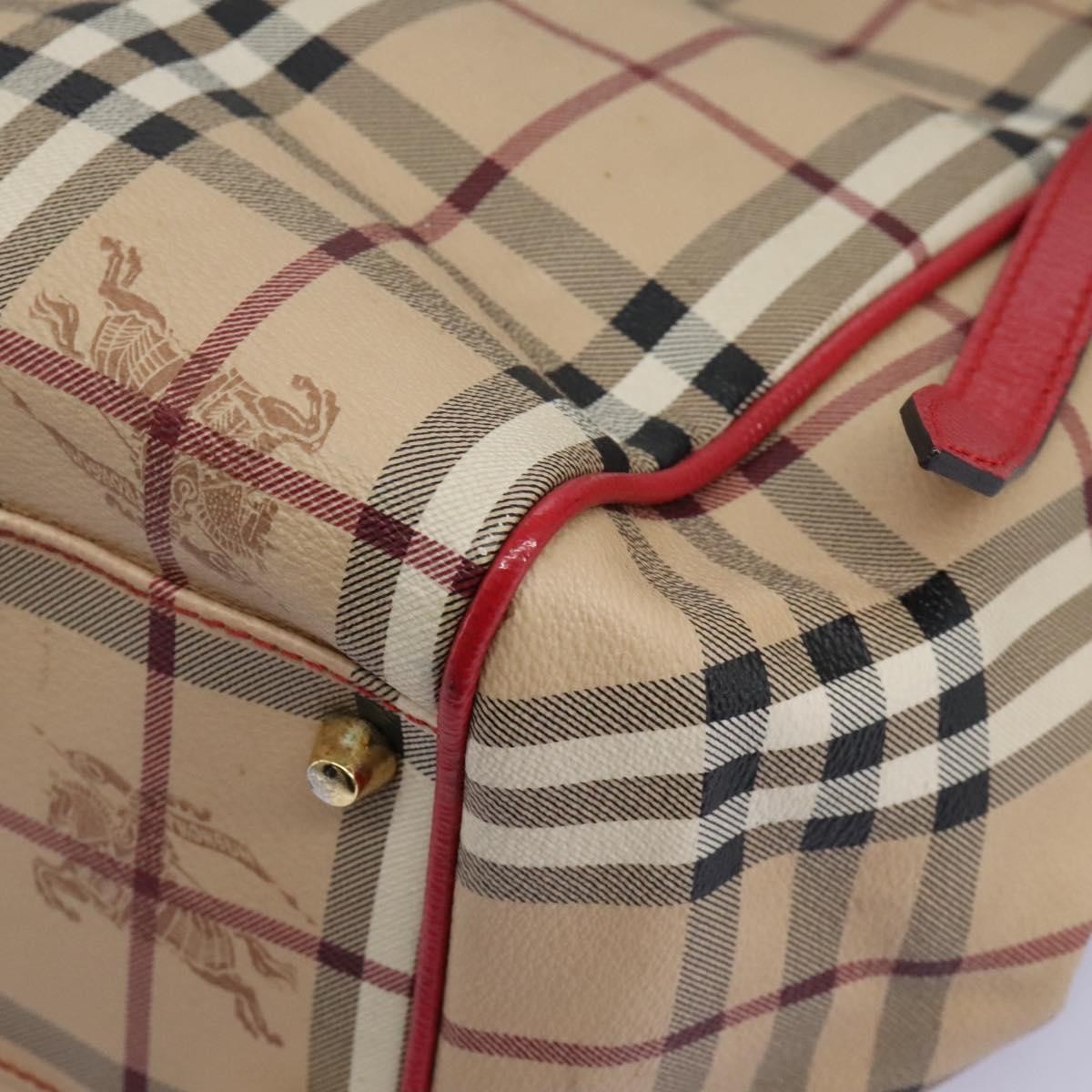 Burberry Nova Check Shoulder Bag - Beige, PVC Leather