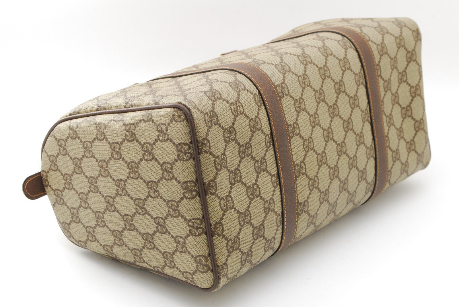 Gucci GG Supreme Boston Bag - Brown, PVC Leather