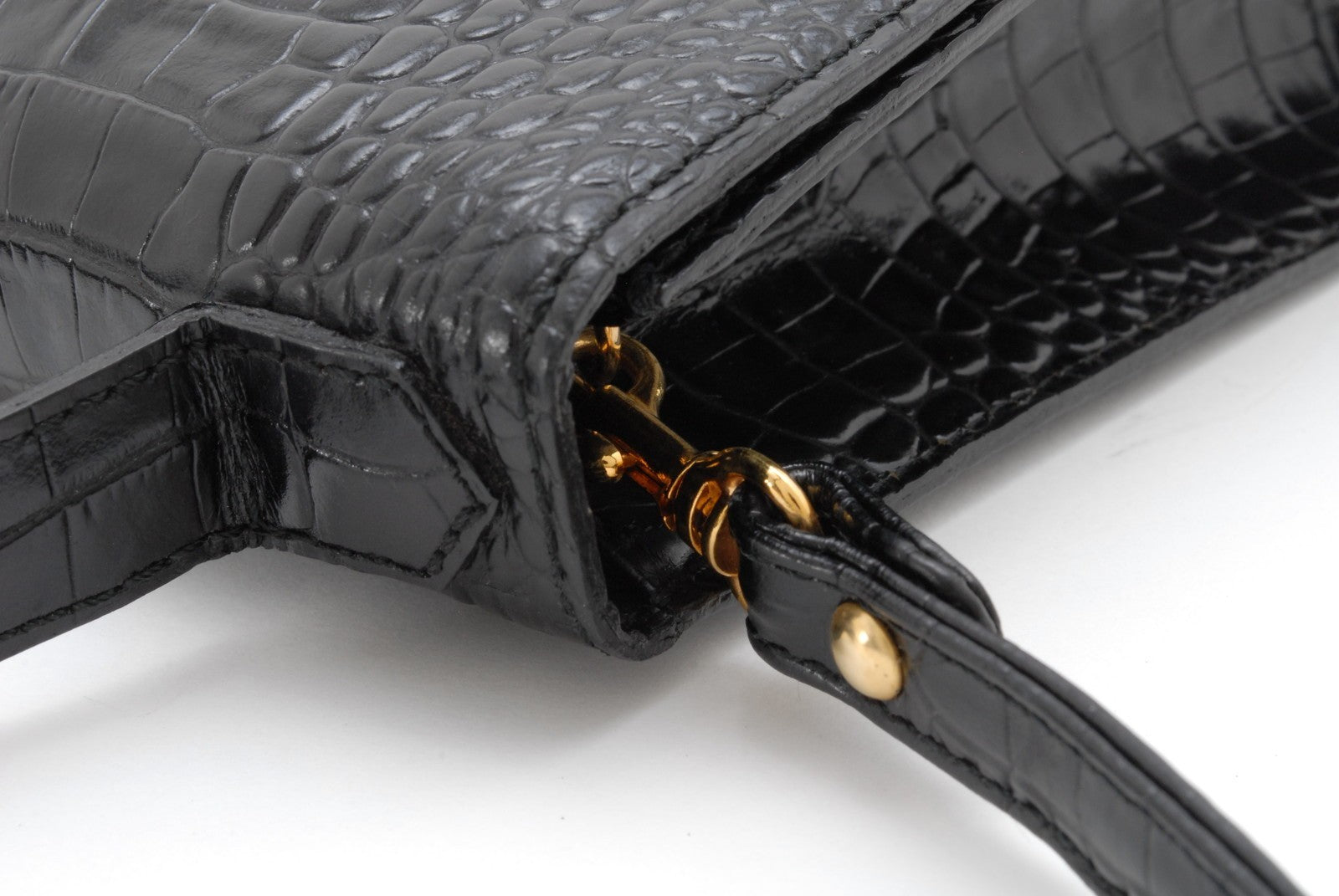 Saint Laurent Yves Saint Laurent 2Way Hand Shoulder Bag - Black, Leather