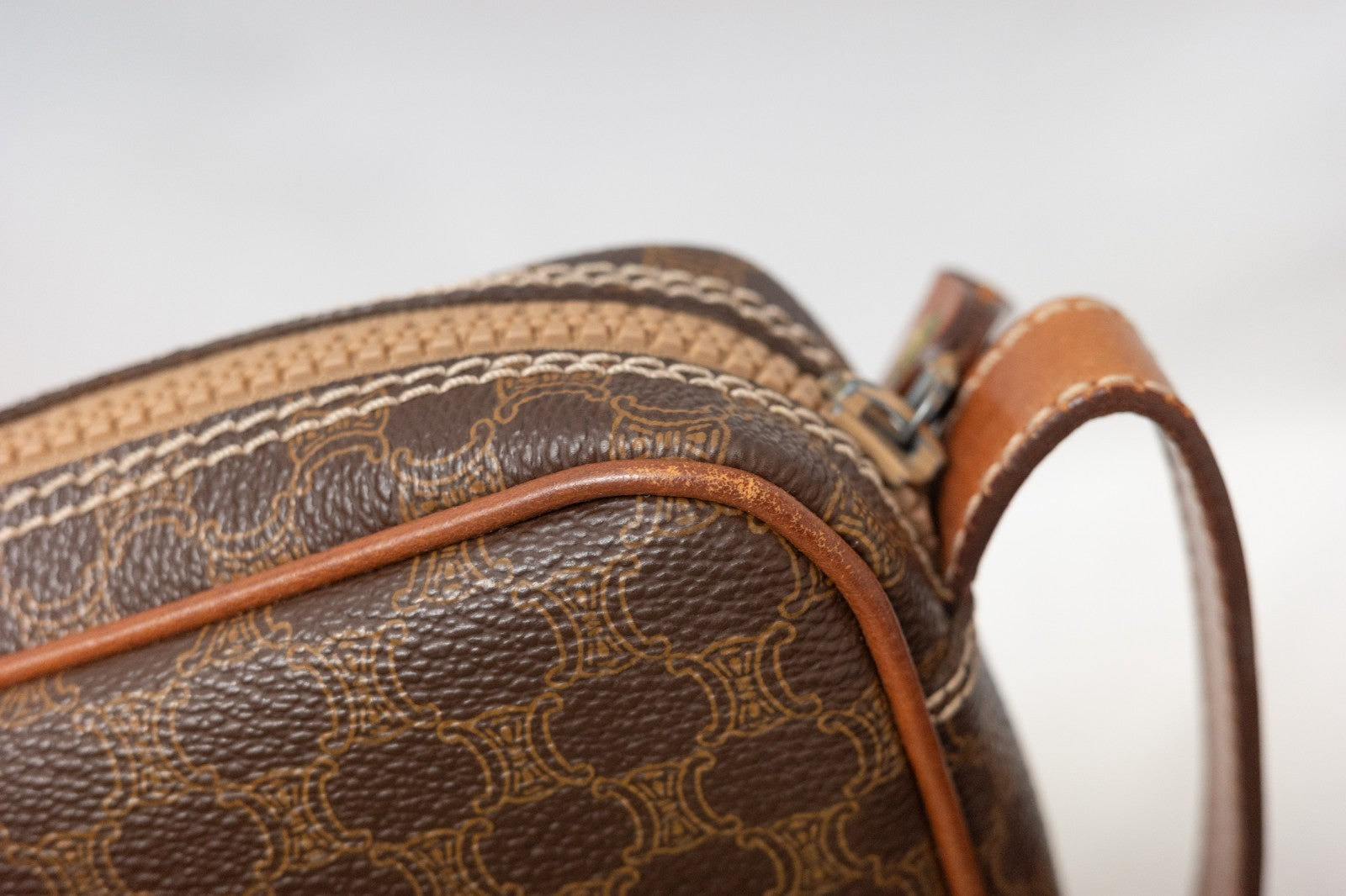 Celine Macadam Purse - Brown, Leather PVC