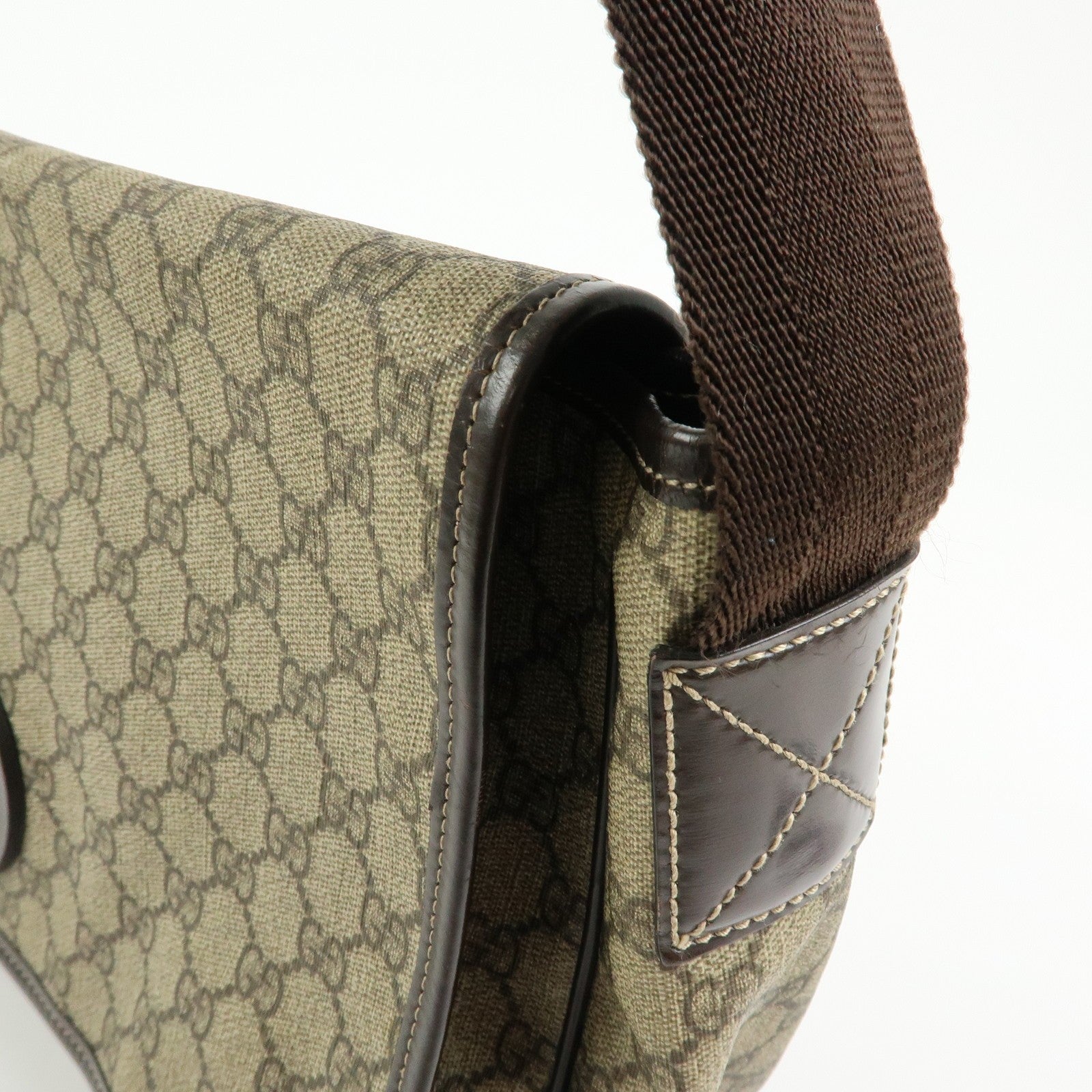 Gucci Shoulder Bag - Brown, GG Supreme, Leather