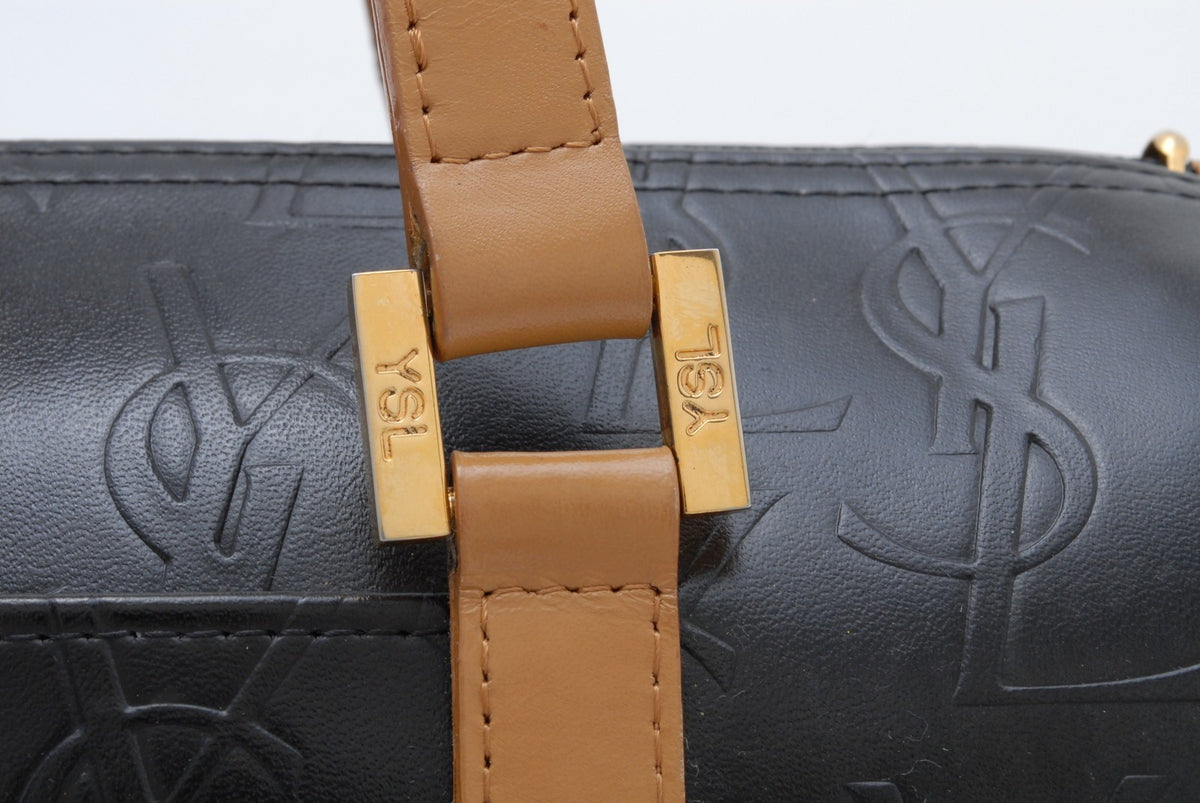 Saint Laurent Yves Saint Laurent Hand Bag - Black Brown, Leather