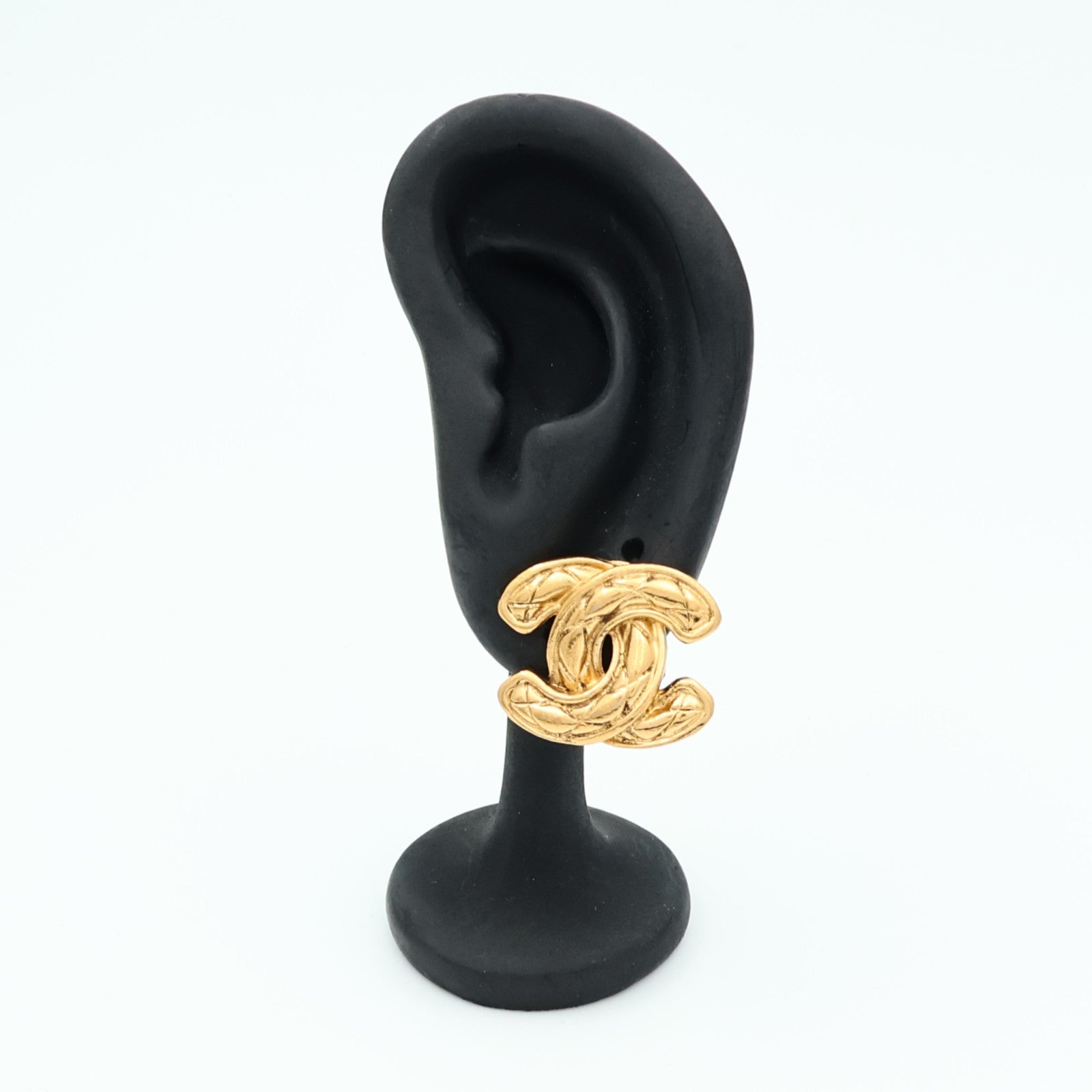 Chanel CC Earrings - Gold, Metal