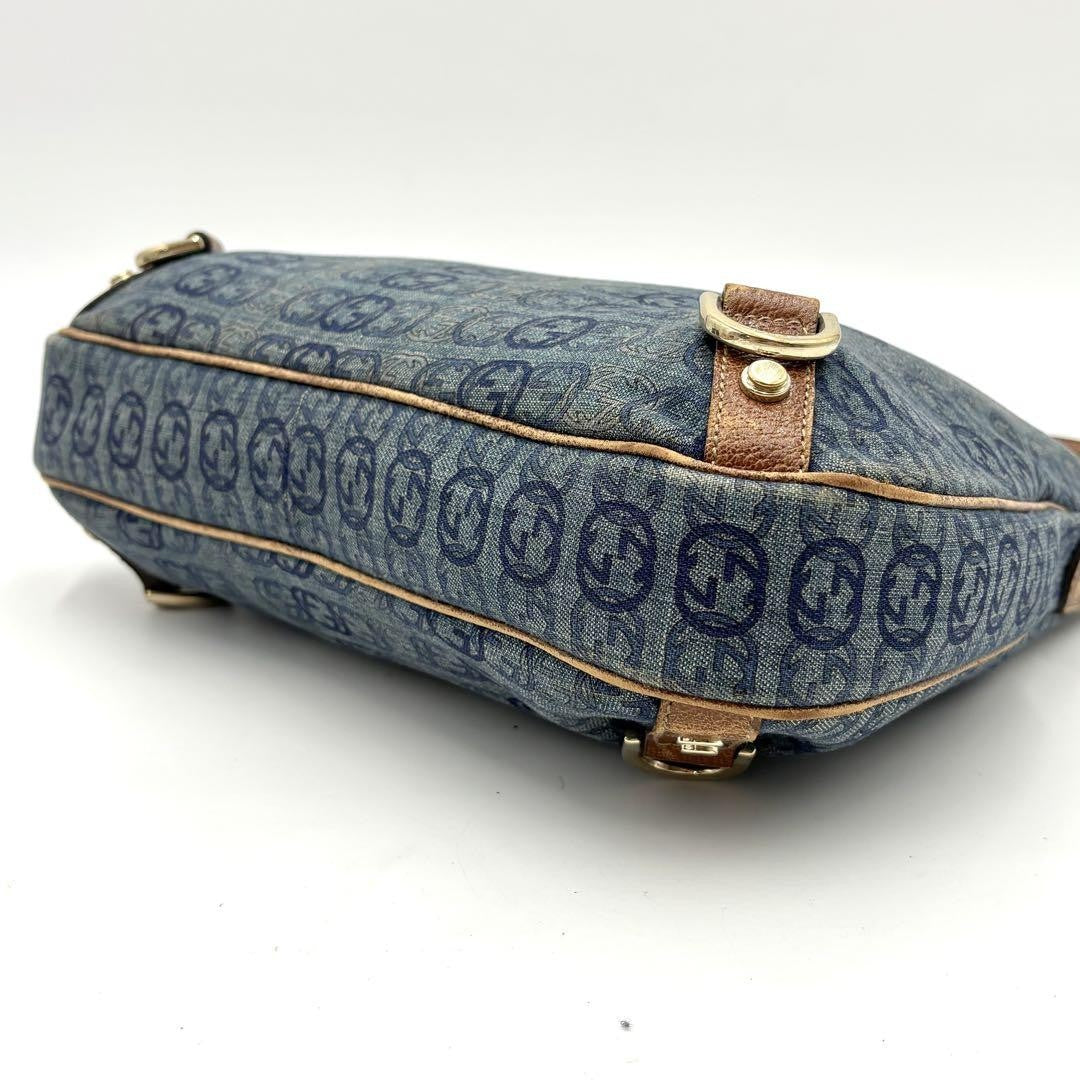 Gucci Abbey Shoulder Bag - Brown x Blue, Denim Leather