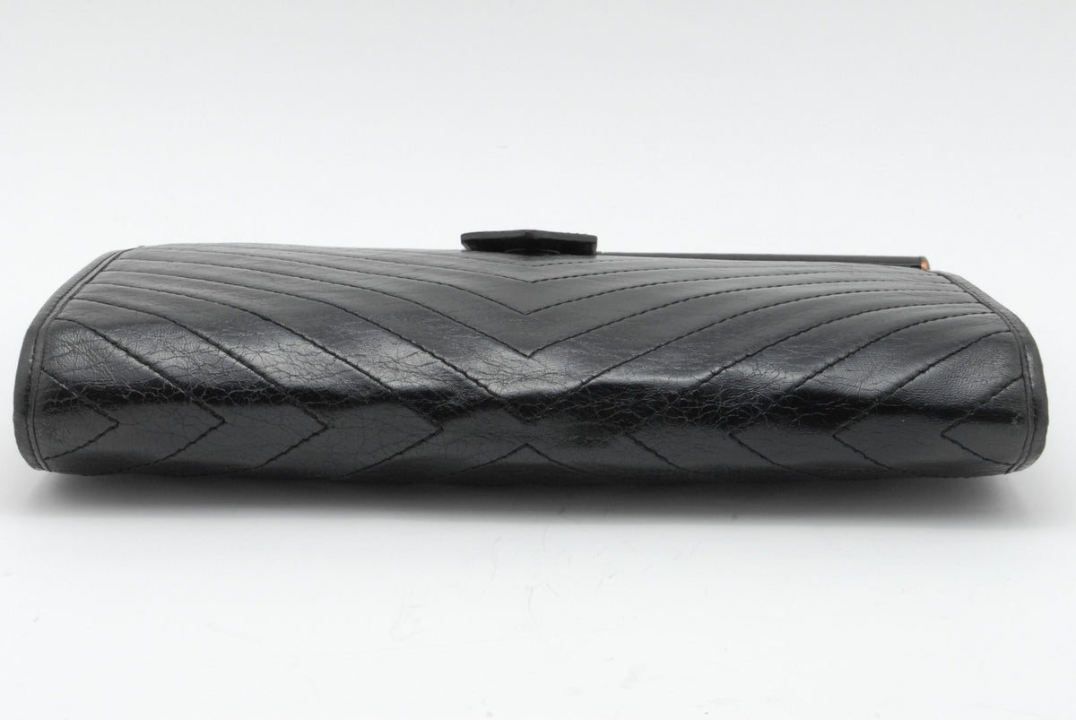Saint Laurent Yves Saint Laurent Clutch Bag - Black, Leather
