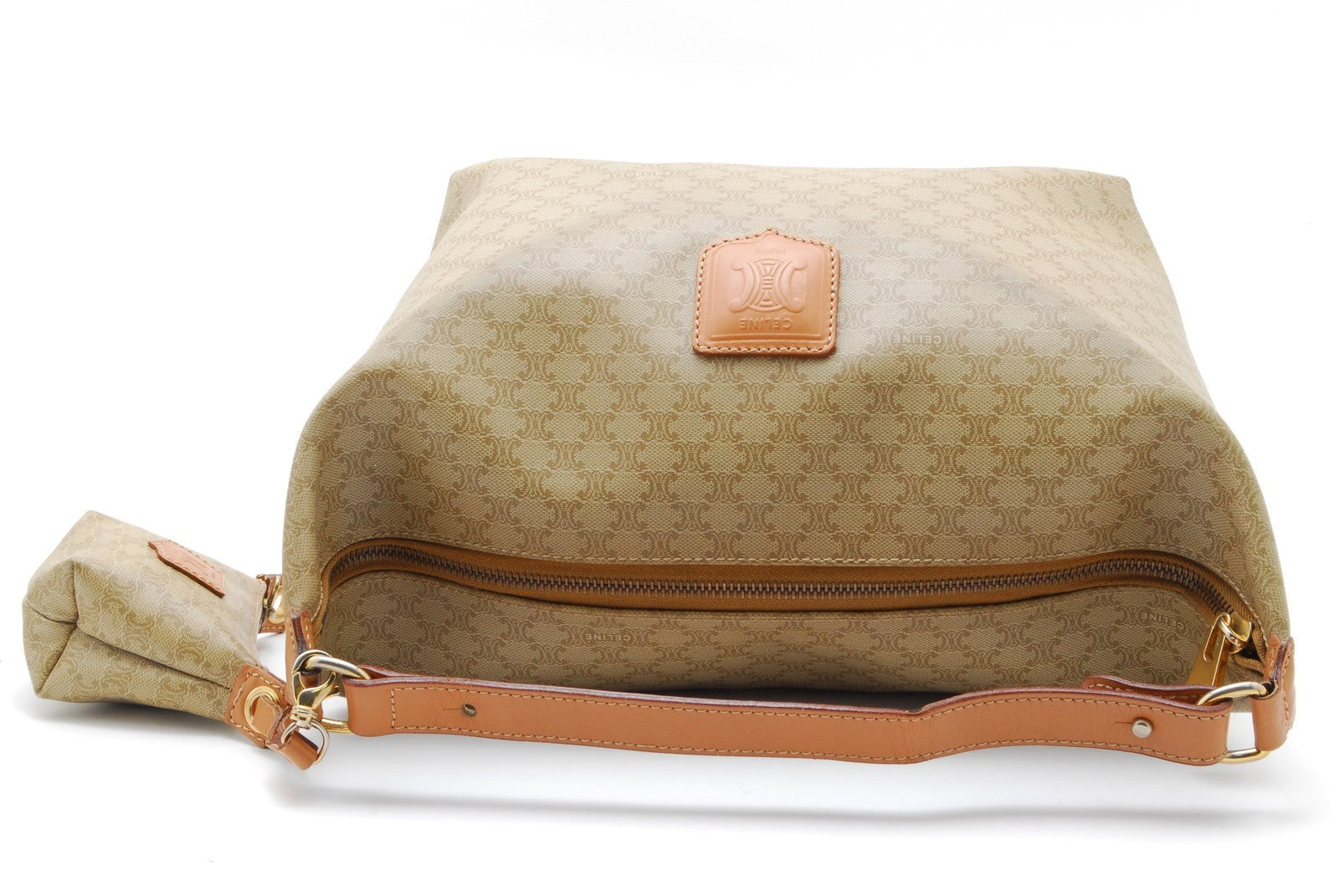 Celine Macadam Handbag - Beige, PVC