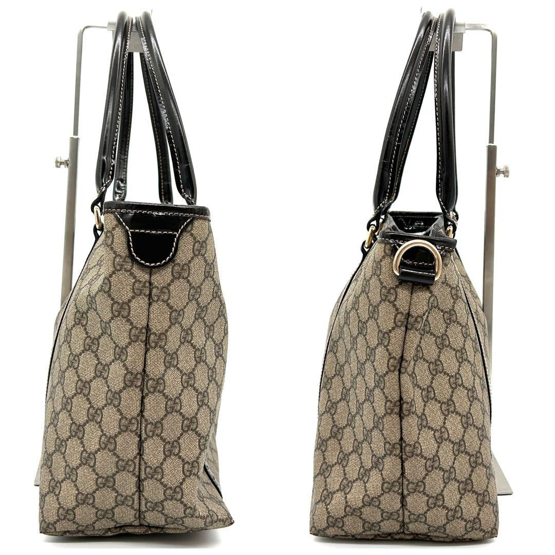 Gucci GG Supreme Tote Bag - Beige, PVC Enamel