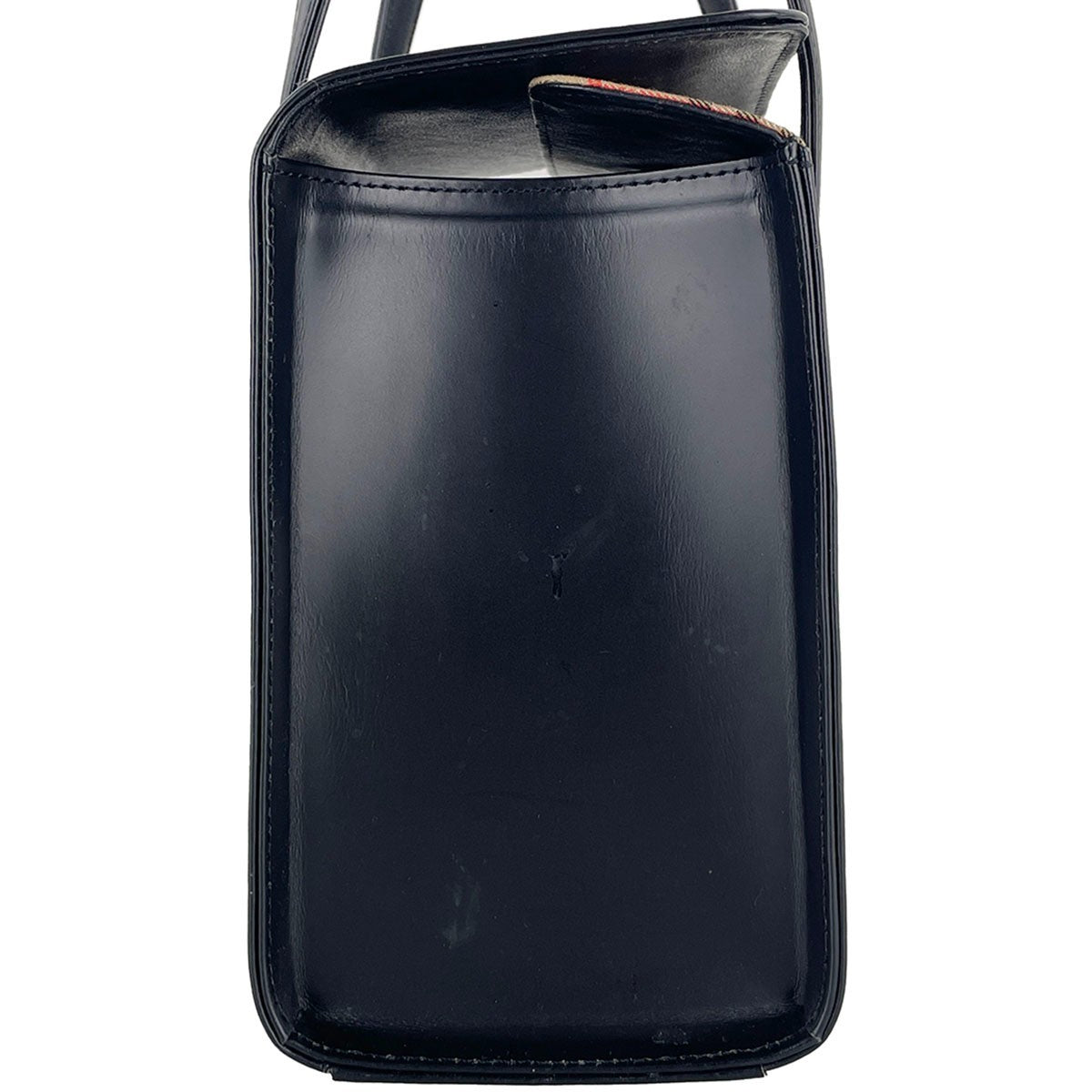 Burberry London Leather Fabric Handbag - Black, Leather