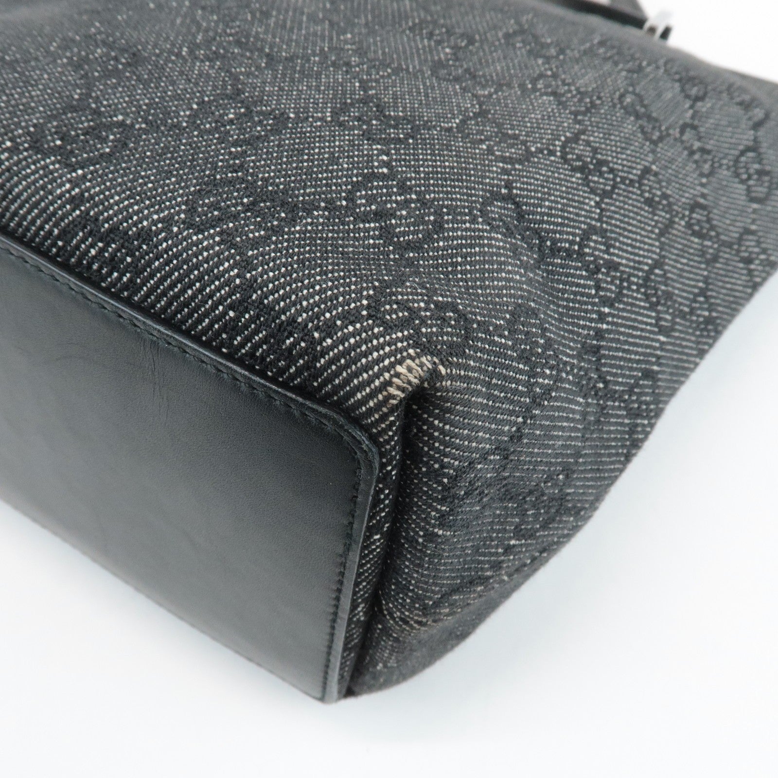 Gucci GG Canvas Tote Bag - Black, Leather