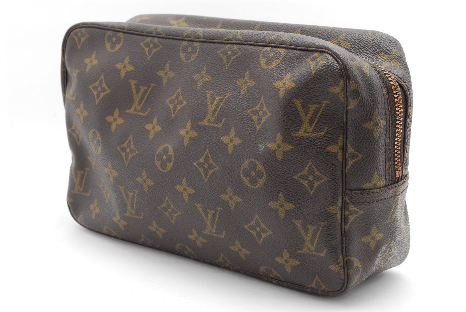Louis Vuitton Trousse Toilette 28 Monogram Clutch - Brown, Leather