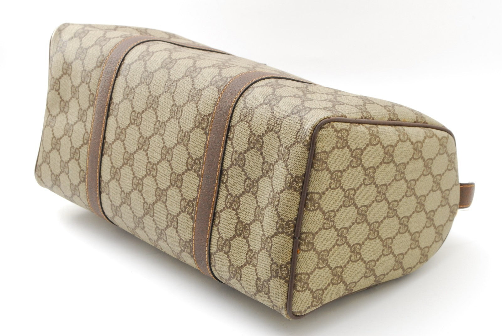 Gucci GG Supreme Boston Bag - Brown, PVC Leather