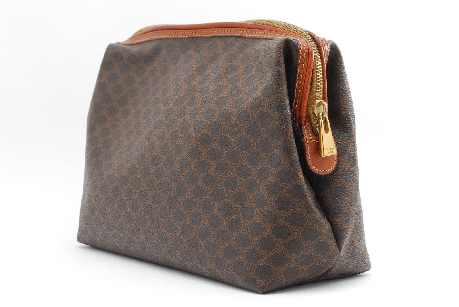 Celine Pouch Clutch Bag - Brown, PVC
