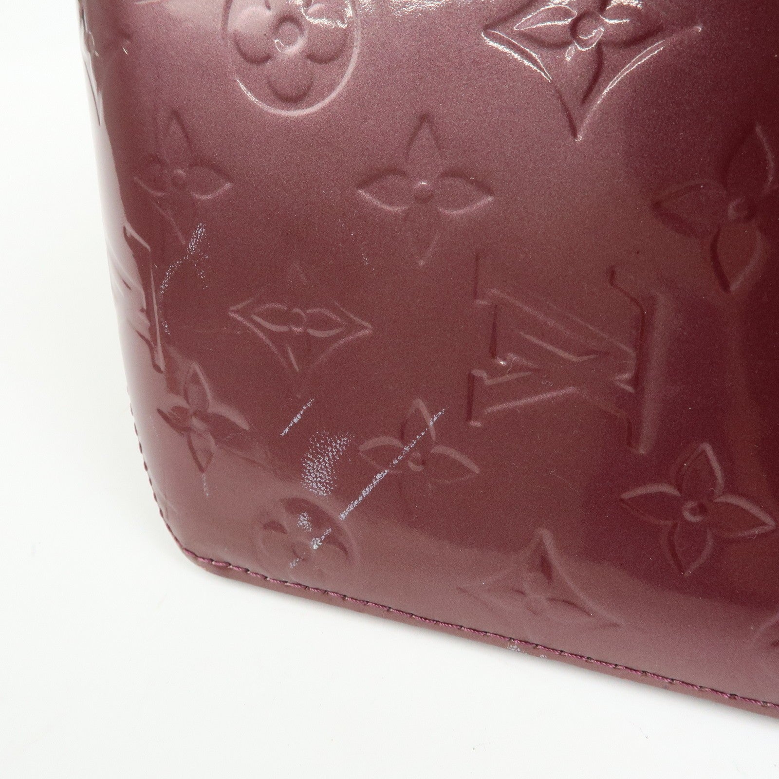 Louis Vuitton Monogram Vernis Bellevue PM Hand Bag Violet
