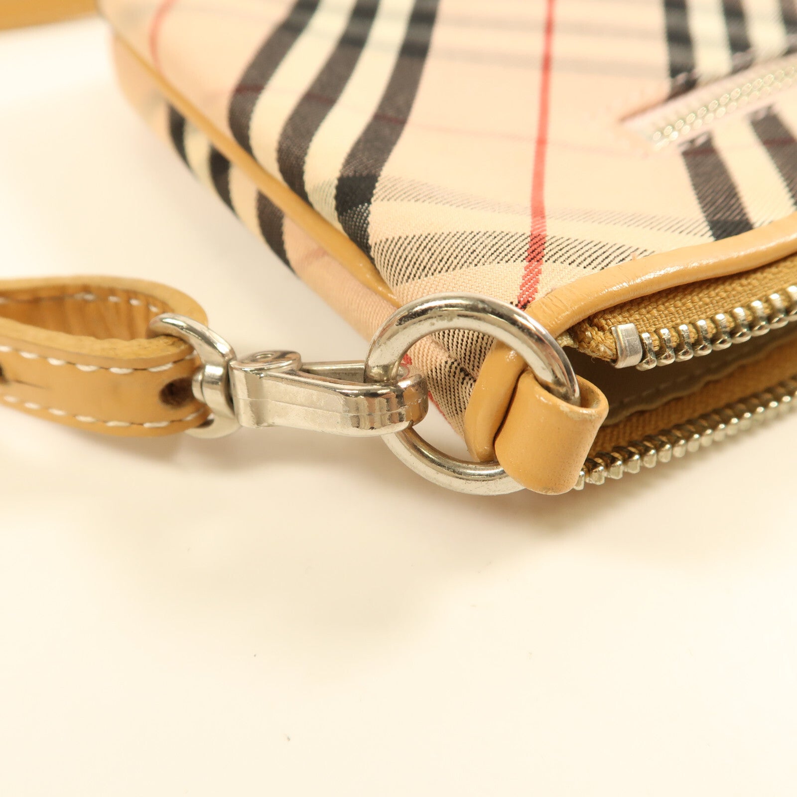 Burberry SHW Shoulder Bag - Pink/Beige, Canvas