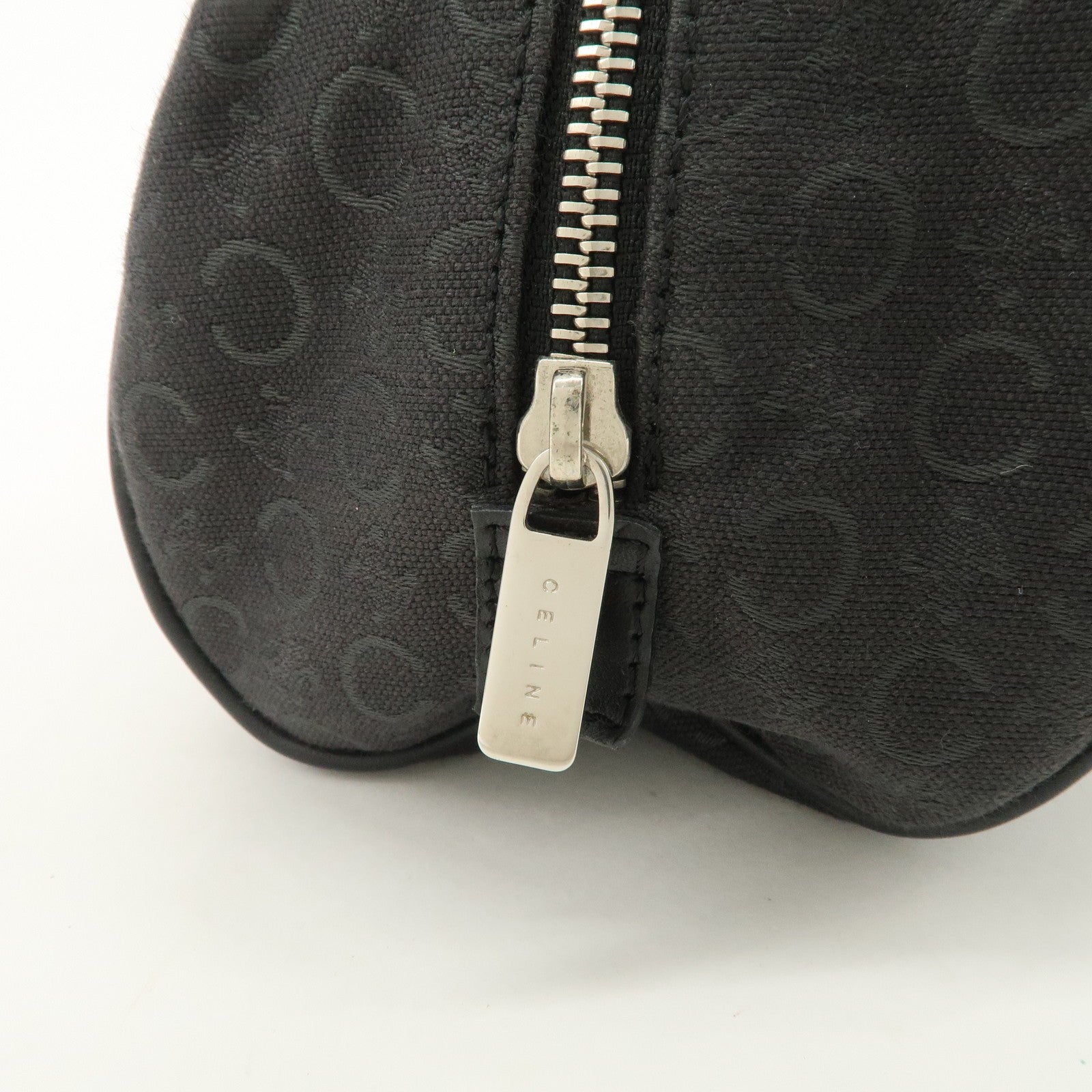 Celine C Macadam Mini Boston Bag - Black, Canvas
