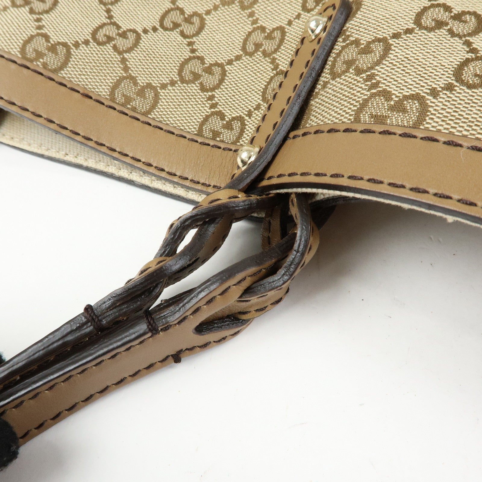 Gucci Tote Bag - Beige, Canvas and Leather