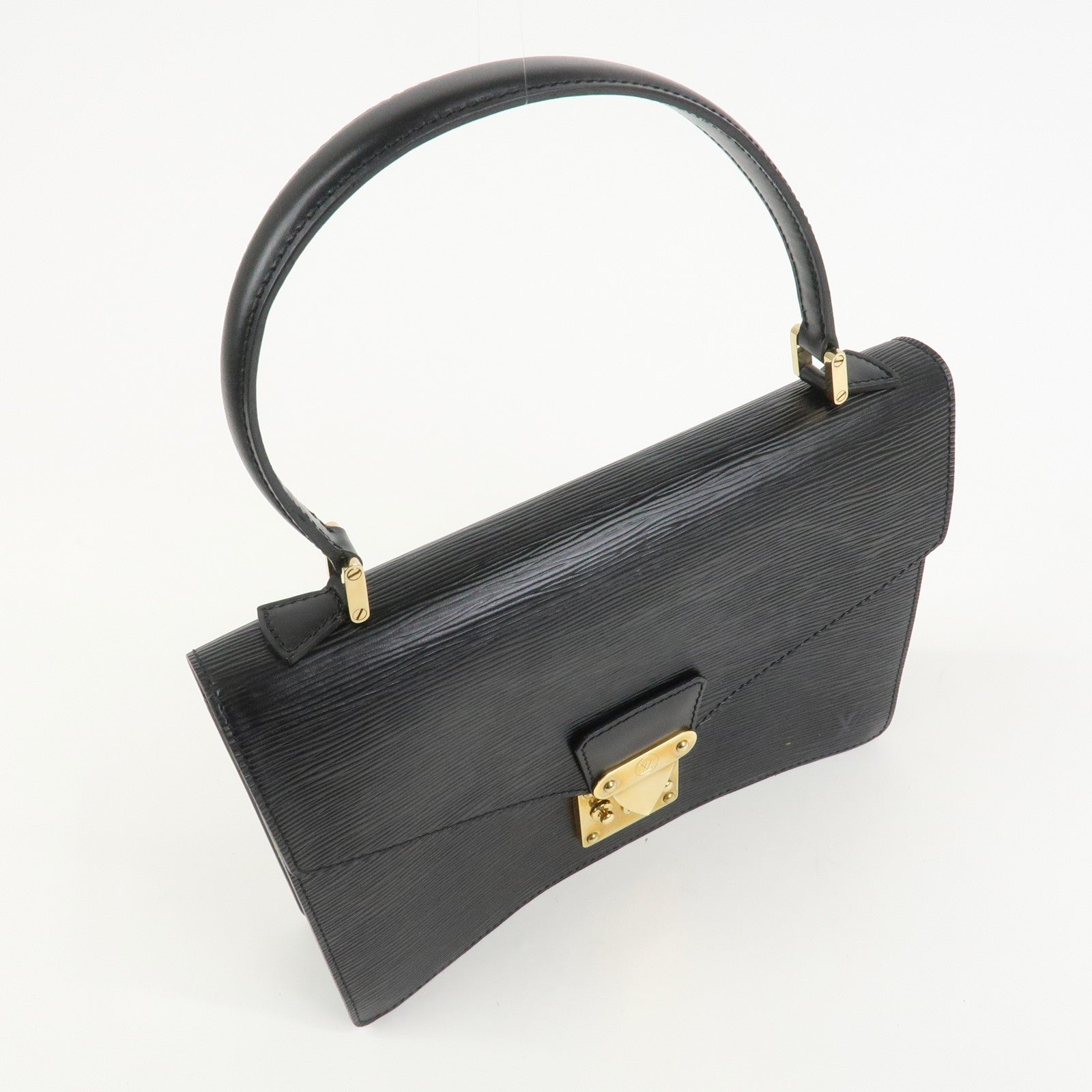 Louis Vuitton Epi Concorde Leather Hand Bag Noir Black
