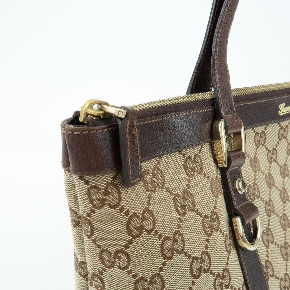 Gucci Abbey Tote Bag - Beige, Canvas Leather